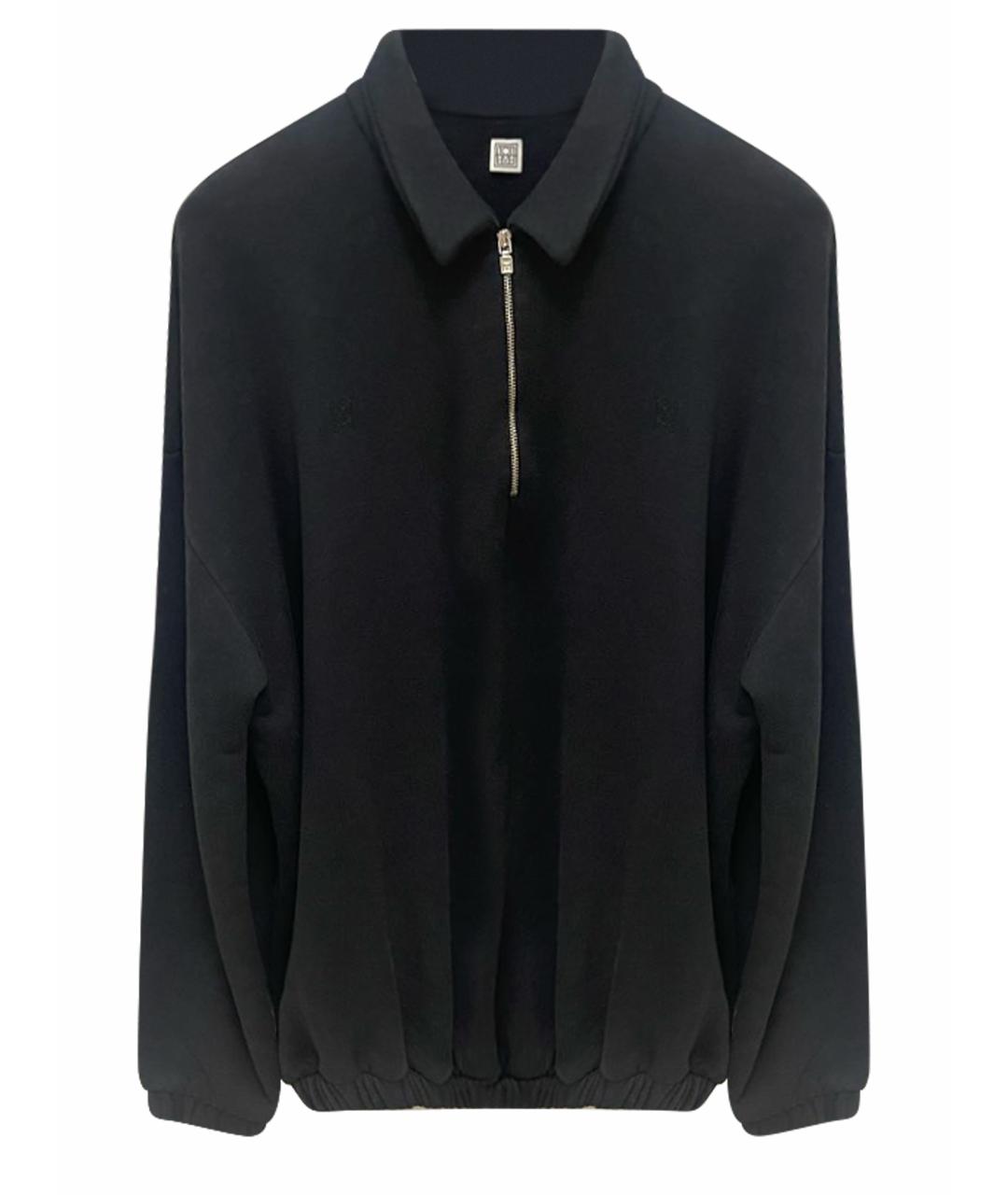 TOTEME Черный хлопковый джемпер / свитер, фото 1