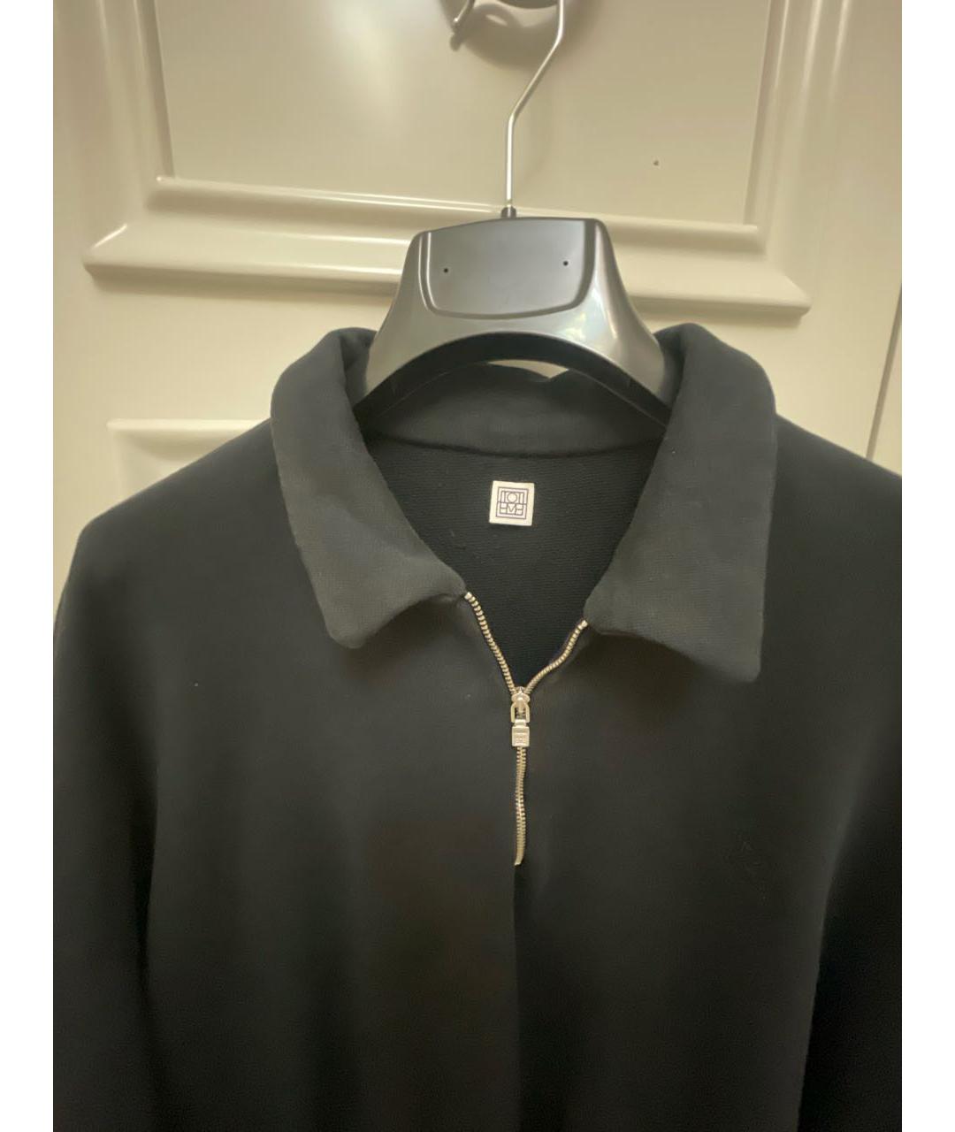 TOTEME Черный хлопковый джемпер / свитер, фото 3