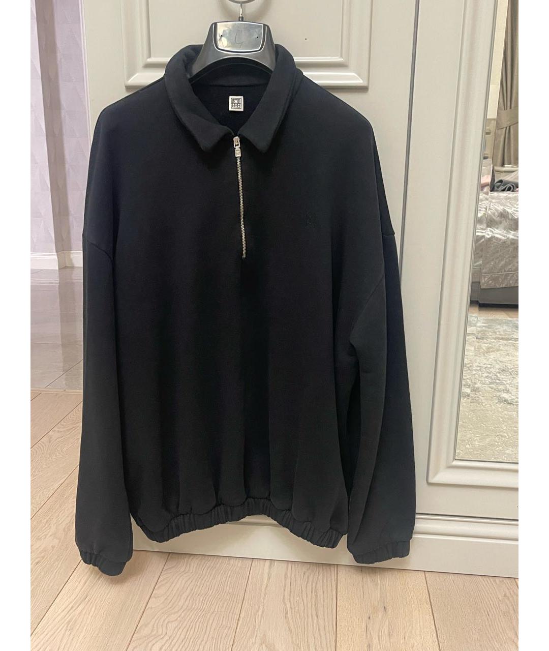 TOTEME Черный хлопковый джемпер / свитер, фото 5