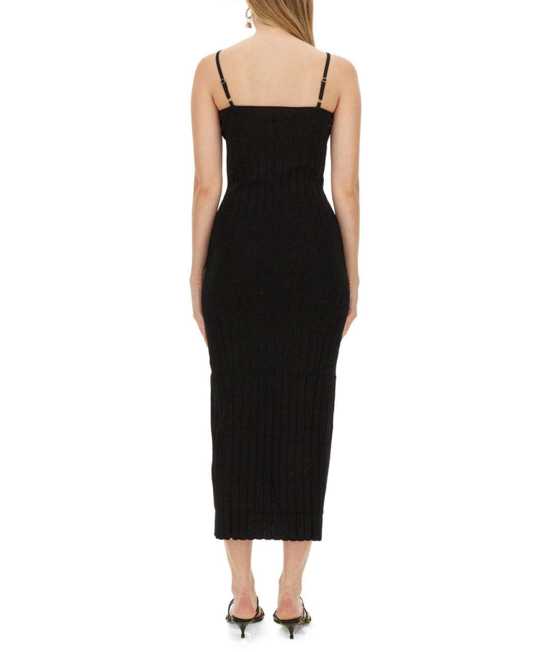 JACQUEMUS Черное полиэстеровое коктейльное платье, фото 3