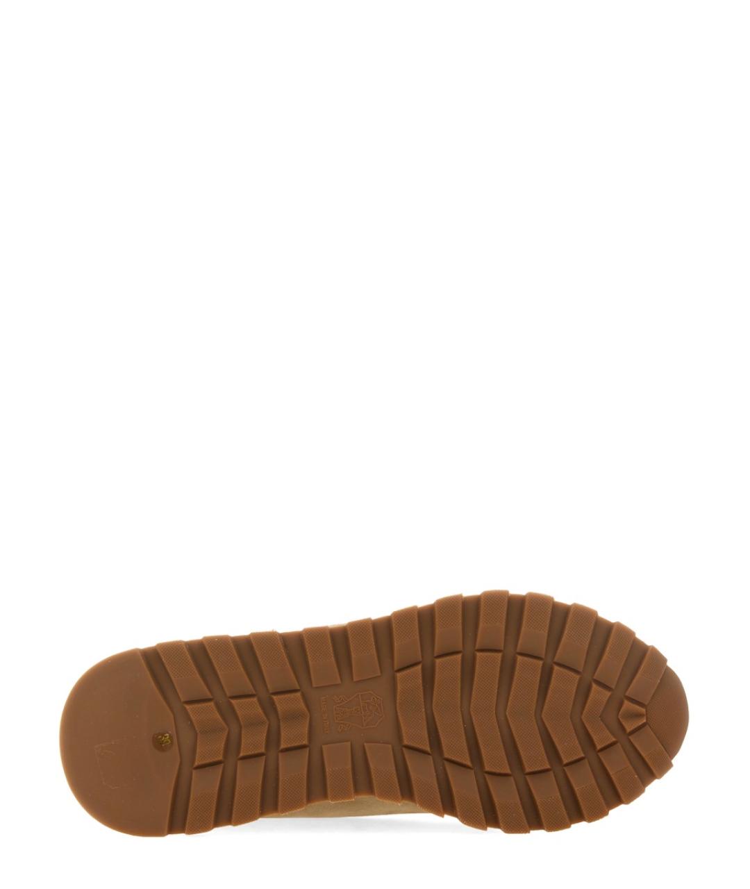 BRUNELLO CUCINELLI Бежевые замшевые кроссовки, фото 6