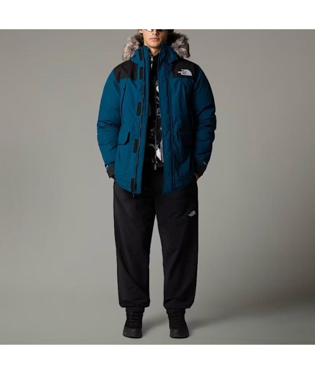 THE NORTH FACE Темно-синяя полиэстеровая парка, фото 6