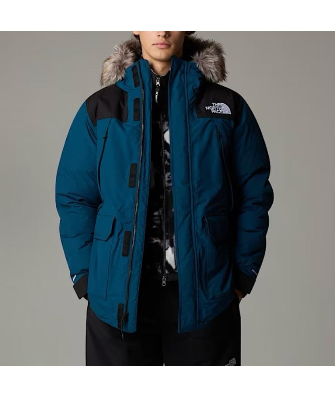 THE NORTH FACE Темно-синяя полиэстеровая парка, фото 3