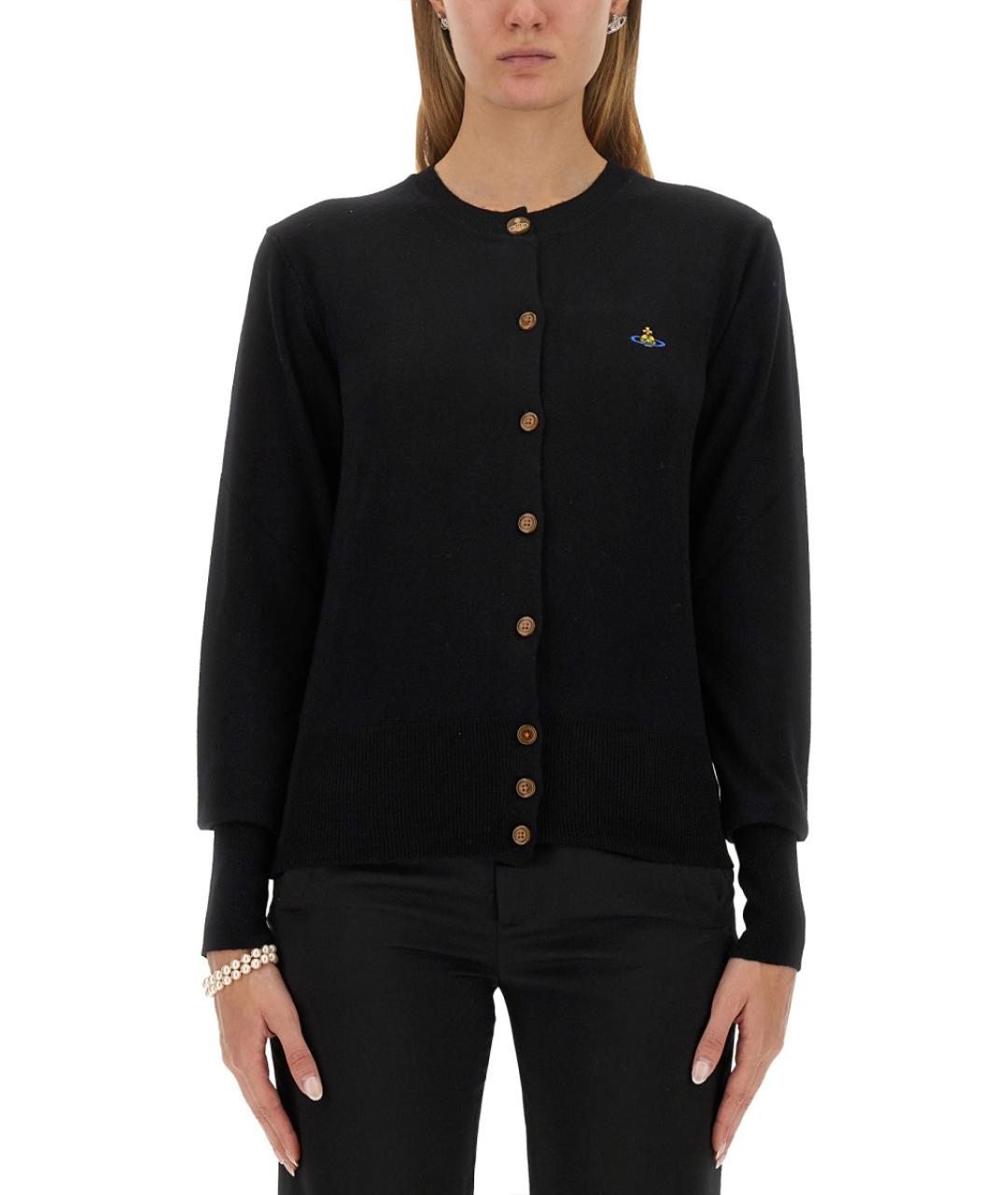 VIVIENNE WESTWOOD Черный шерстяной кардиган, фото 5
