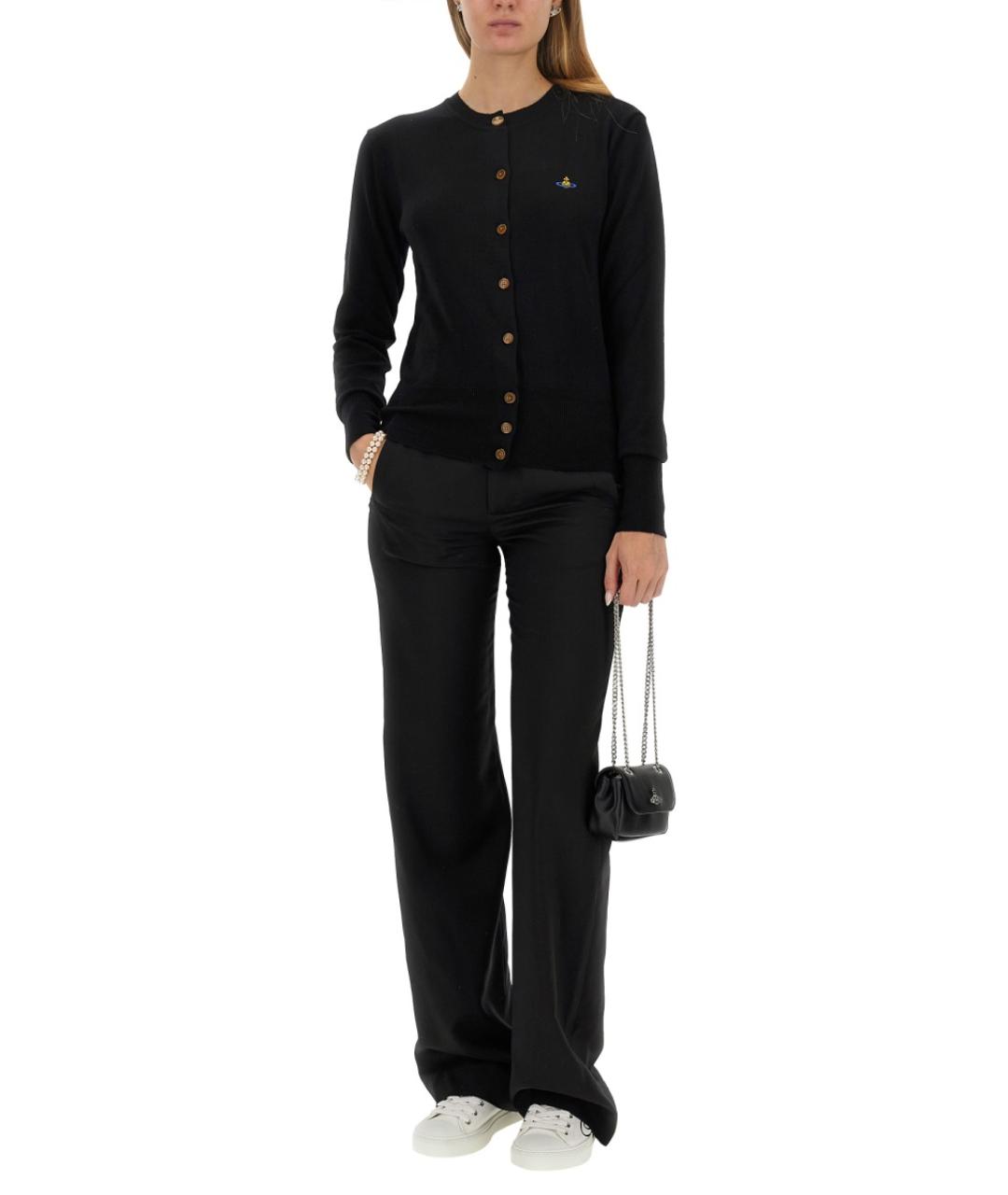 VIVIENNE WESTWOOD Черный шерстяной кардиган, фото 2