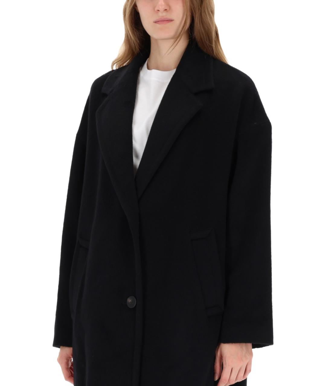 GOLDEN GOOSE DELUXE BRAND Черный шерстяной тренч/плащ, фото 5