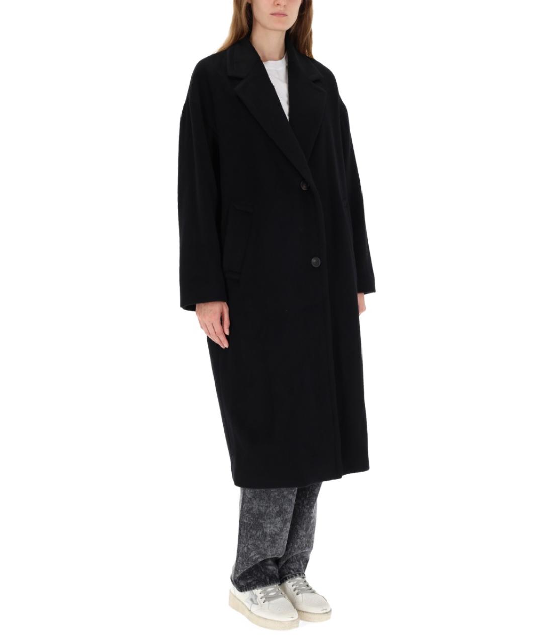 GOLDEN GOOSE DELUXE BRAND Черный шерстяной тренч/плащ, фото 3