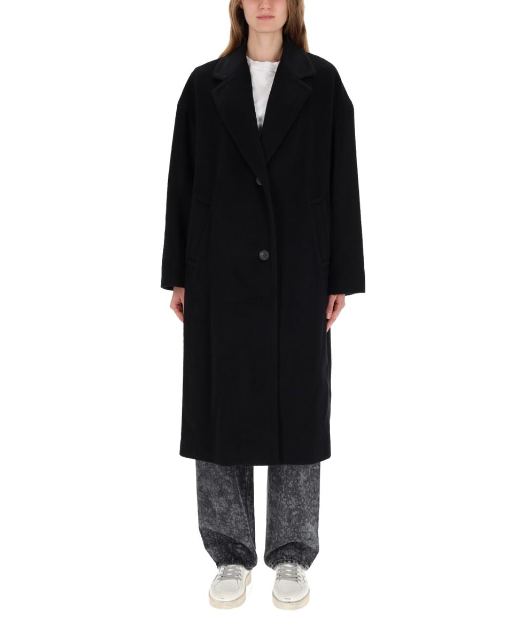 GOLDEN GOOSE DELUXE BRAND Черный шерстяной тренч/плащ, фото 2