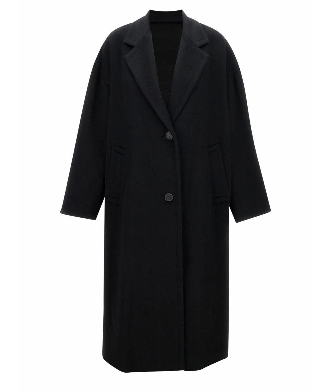 GOLDEN GOOSE DELUXE BRAND Черный шерстяной тренч/плащ, фото 1