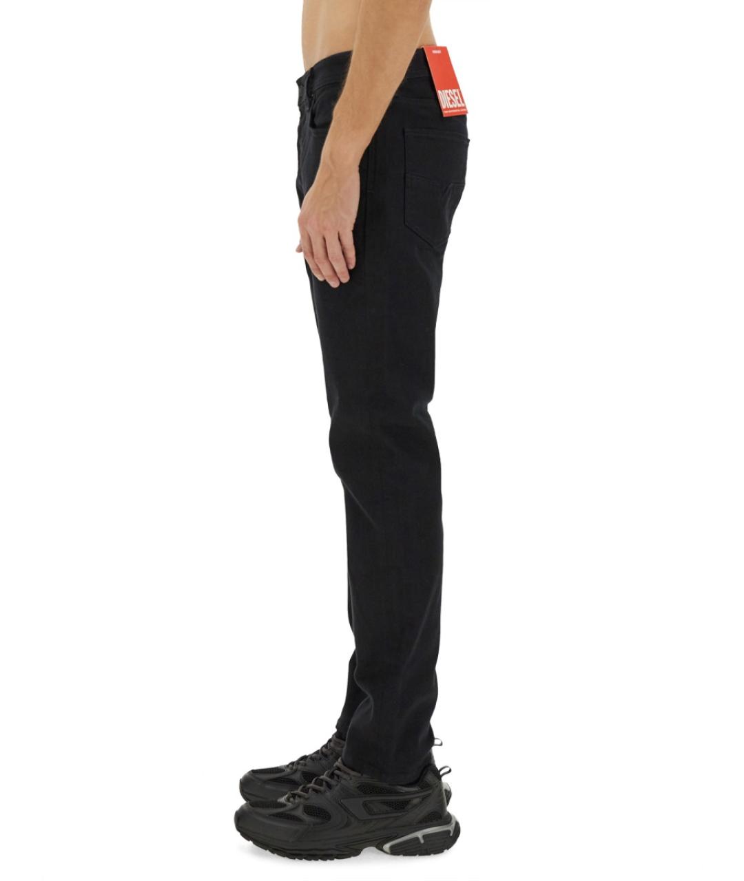 DIESEL Черные хлопковые джинсы скинни, фото 4