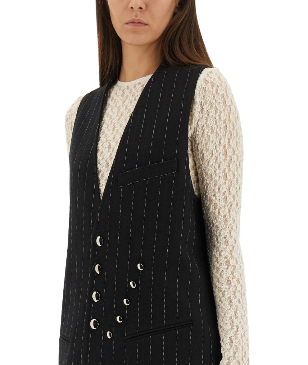 ISABEL MARANT Черный хлопковый жилет, фото 5