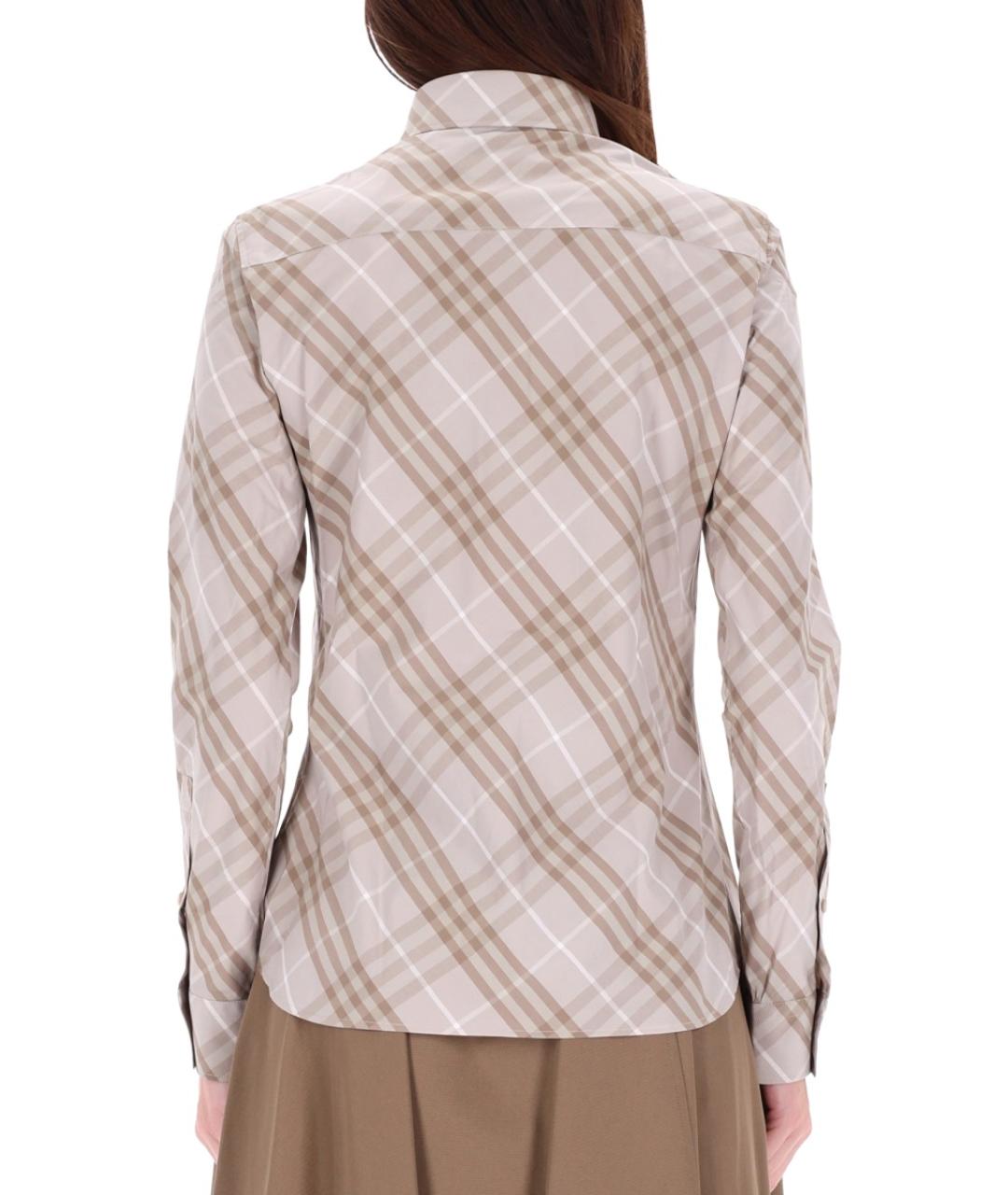 BURBERRY Серая хлопковая рубашка, фото 4
