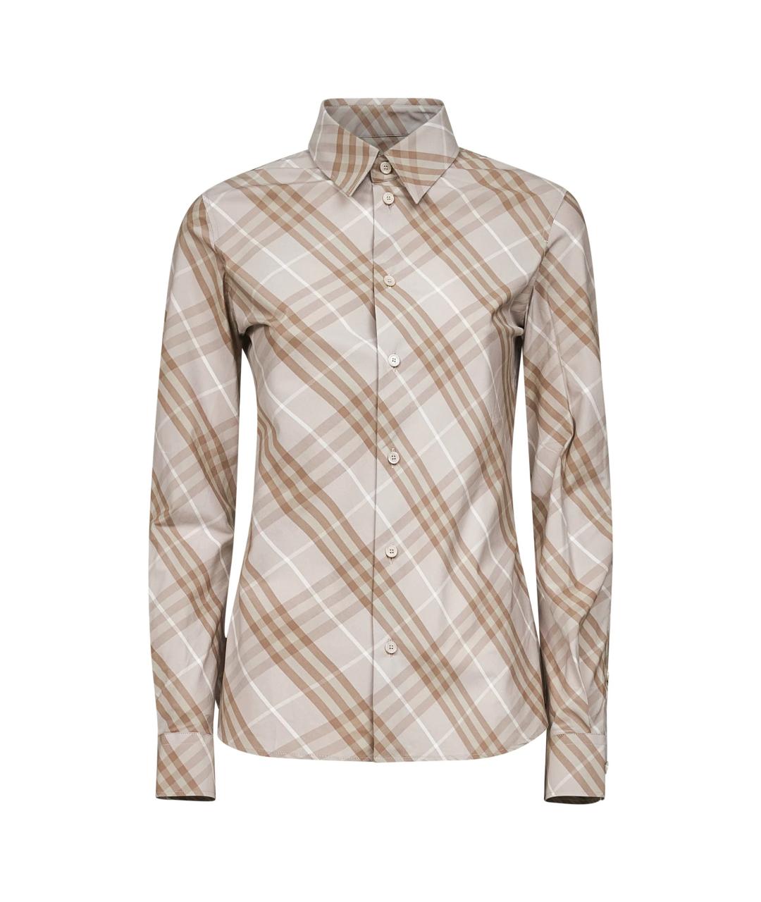 BURBERRY Серая хлопковая рубашка, фото 1