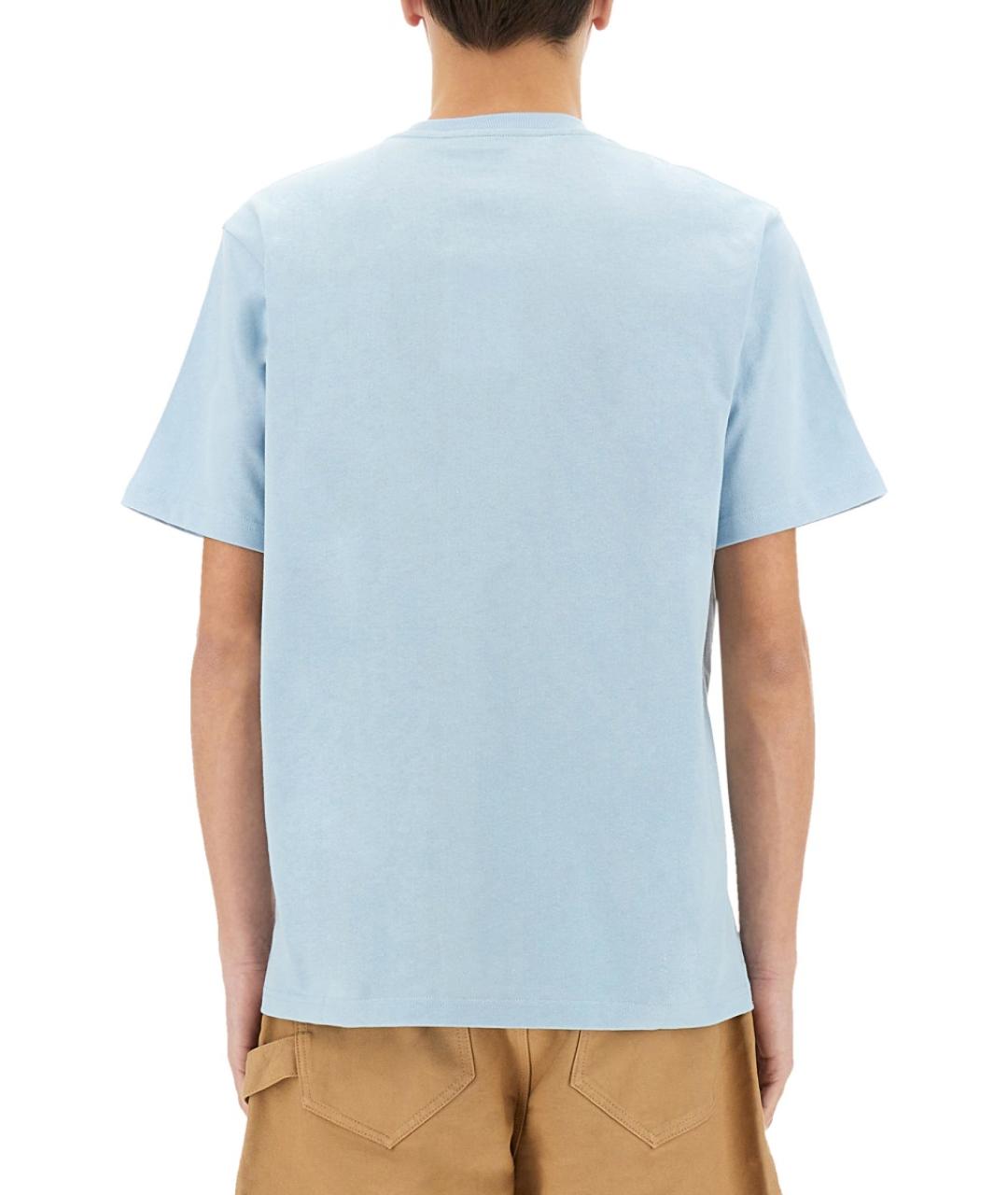 J.W.ANDERSON Голубая хлопковая футболка, фото 4