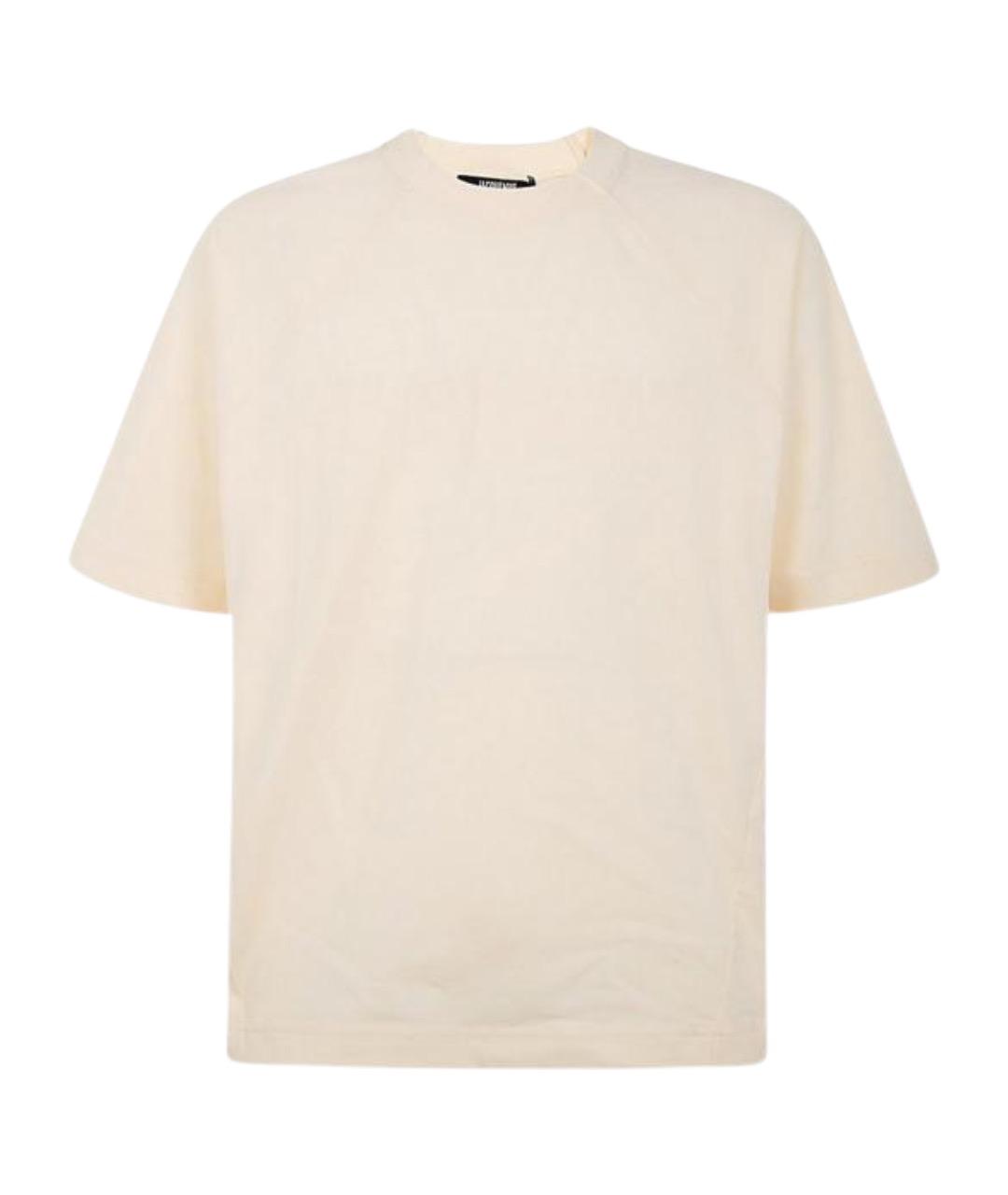 JACQUEMUS Белая хлопковая футболка, фото 1