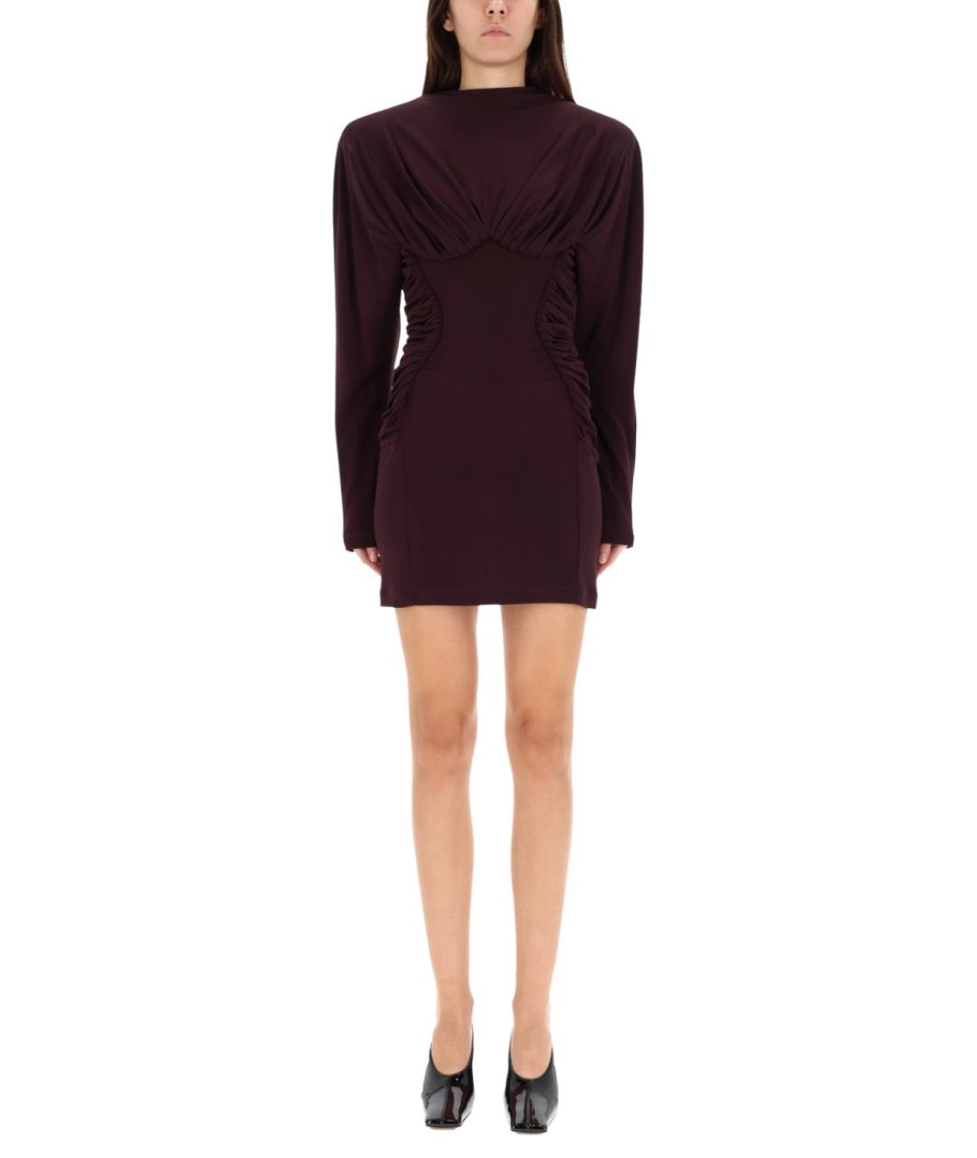 STELLA MCCARTNEY Коричневое вискозное вечернее платье, фото 2