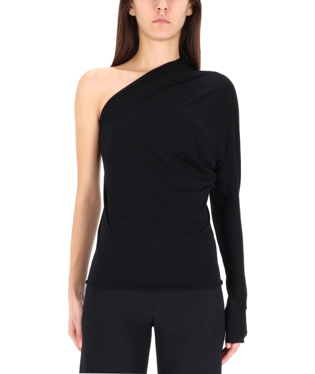 RICK OWENS Черная вискозная футболка, фото 4