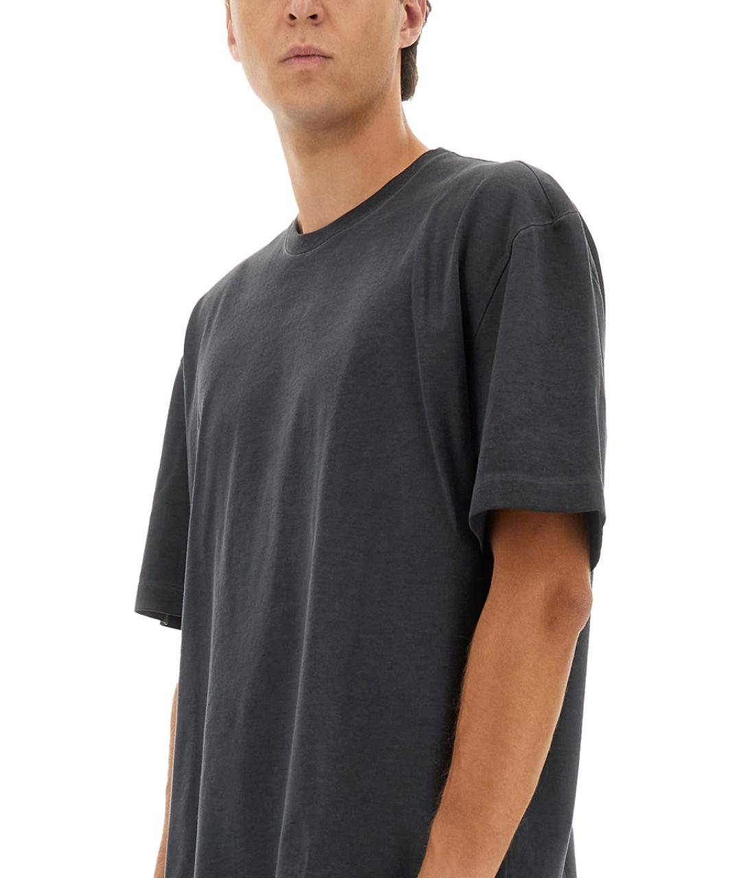 MAISON MARGIELA Серая хлопковая футболка, фото 5