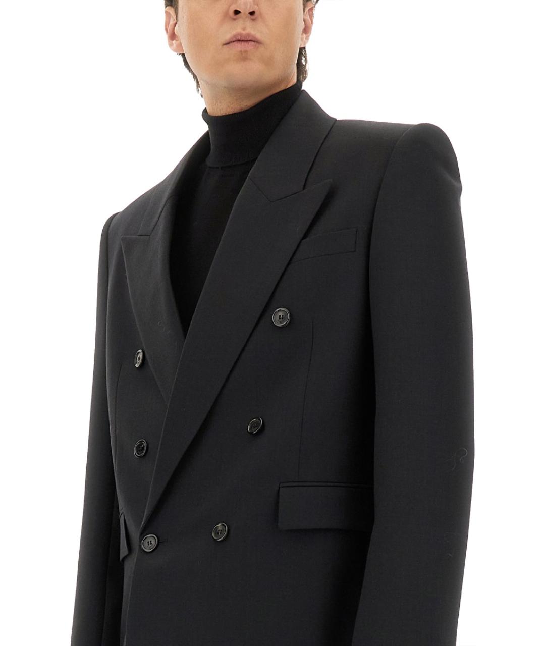 SAINT LAURENT Черный шерстяной пиджак, фото 5