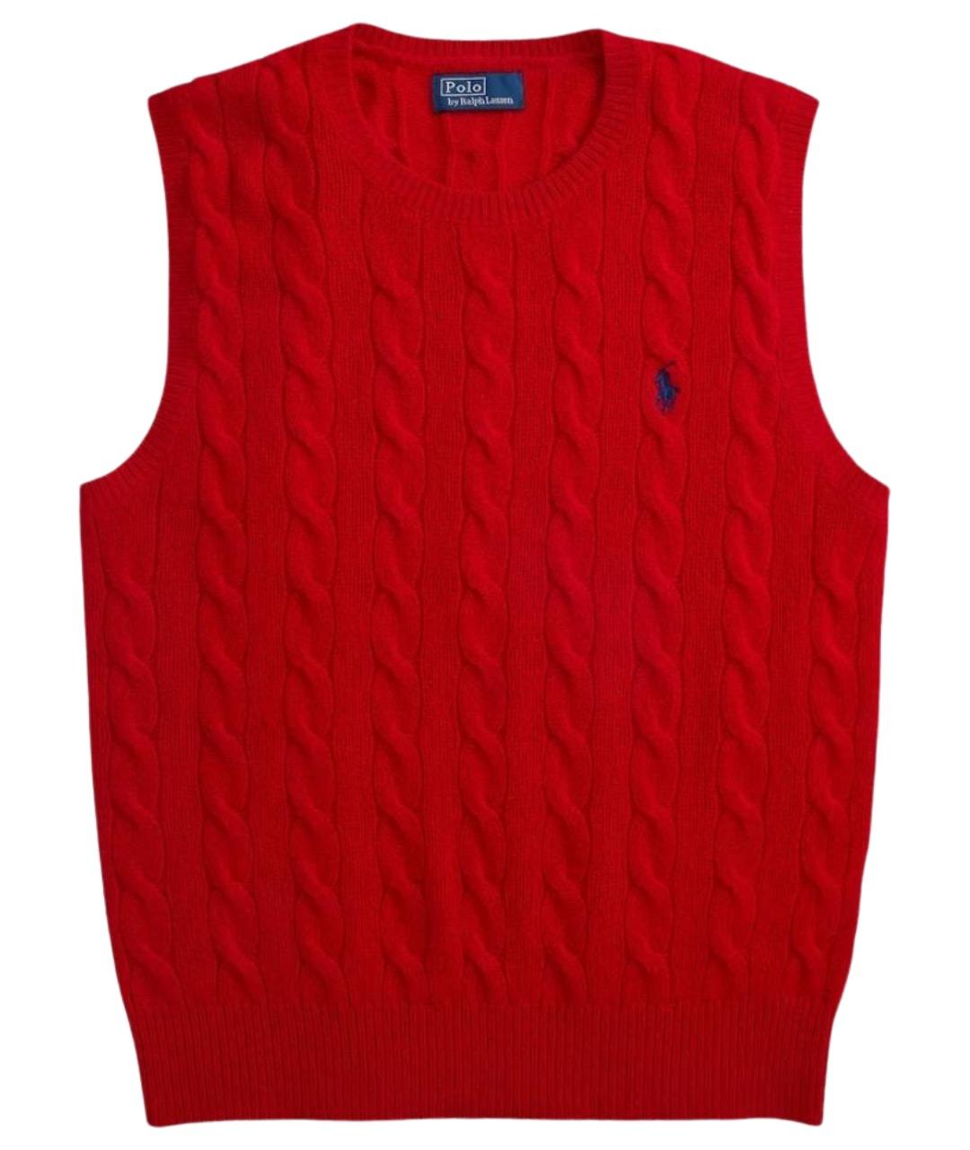 POLO RALPH LAUREN Красный шерстяной джемпер / свитер, фото 1