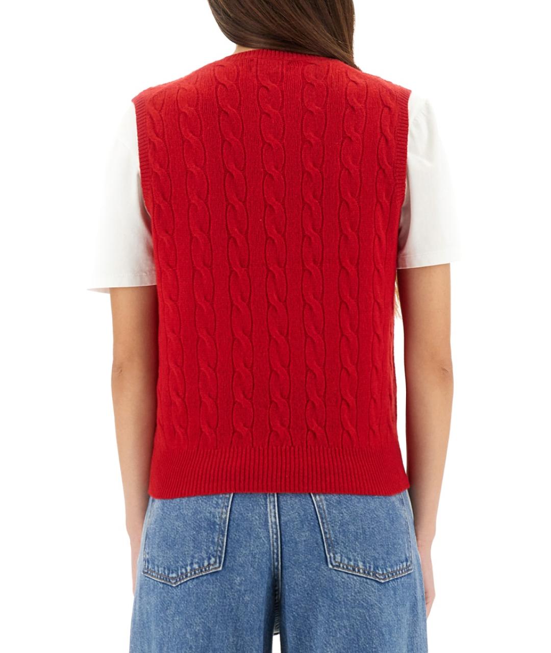 POLO RALPH LAUREN Красный шерстяной джемпер / свитер, фото 4