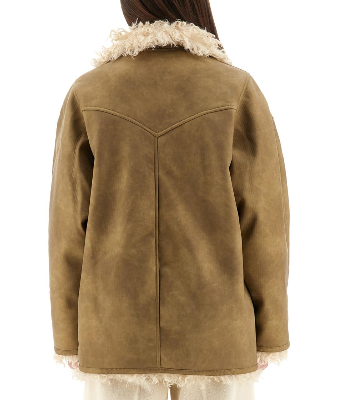 ISABEL MARANT ETOILE Бежевая полиамидовая дубленка, фото 4