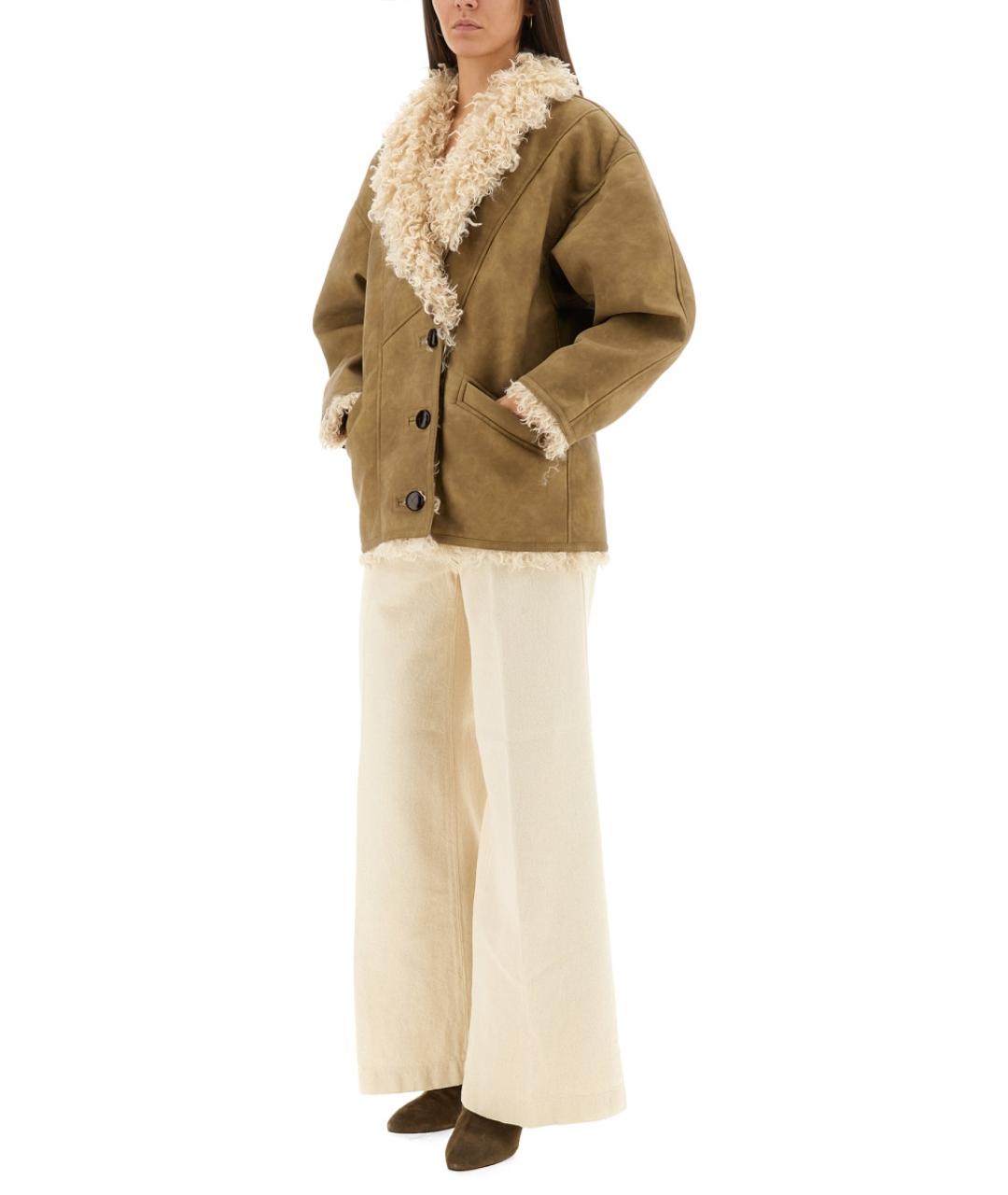ISABEL MARANT ETOILE Бежевая полиамидовая дубленка, фото 3
