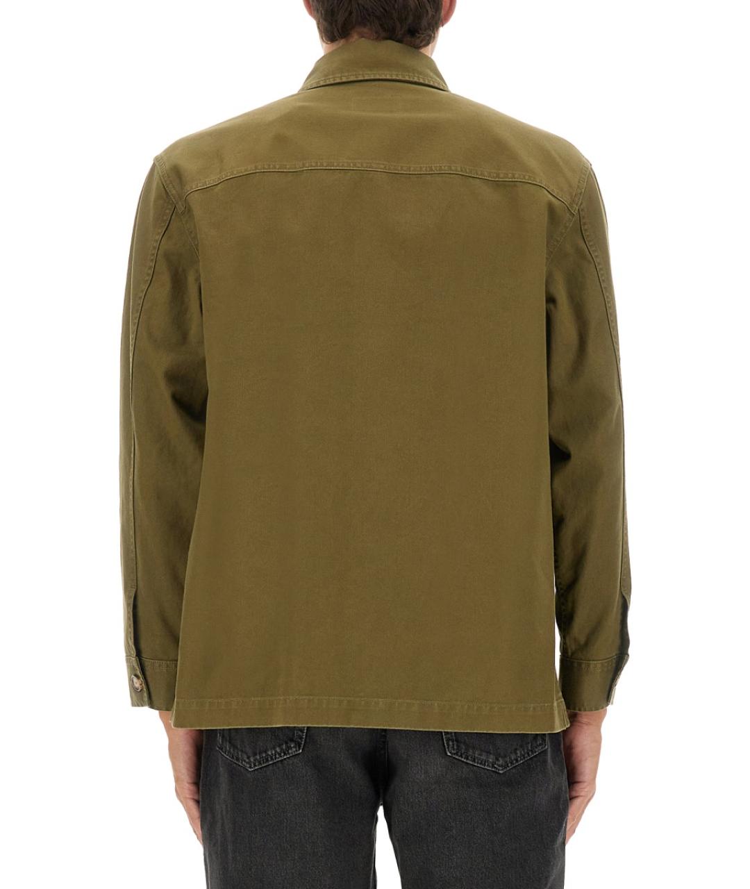 SAINT LAURENT Зеленая хлопковая куртка, фото 4