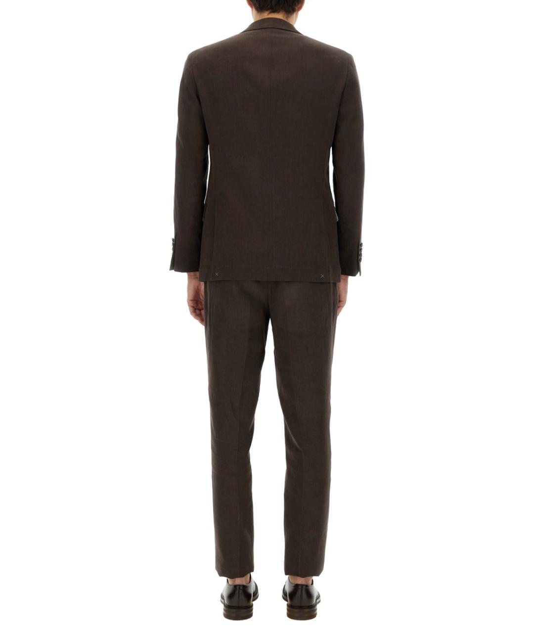 BRUNELLO CUCINELLI Коричневый классический костюм, фото 3