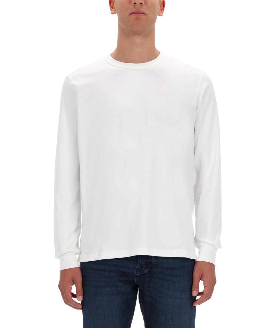 DIESEL Белая хлопковая футболка, фото 2