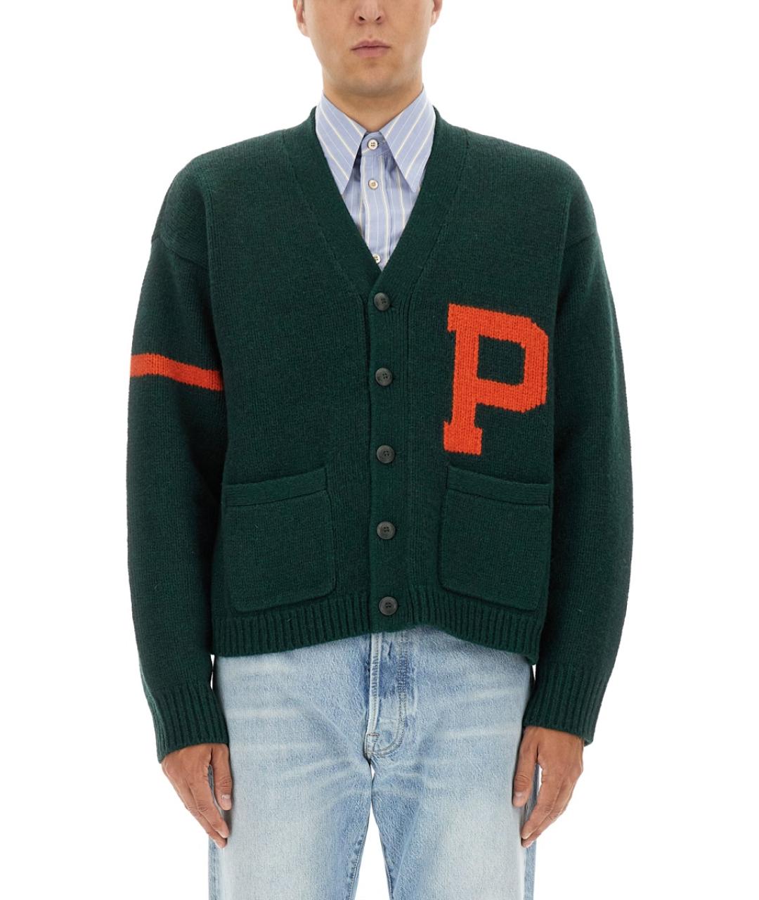 POLO RALPH LAUREN Зеленый шерстяной джемпер / свитер, фото 2