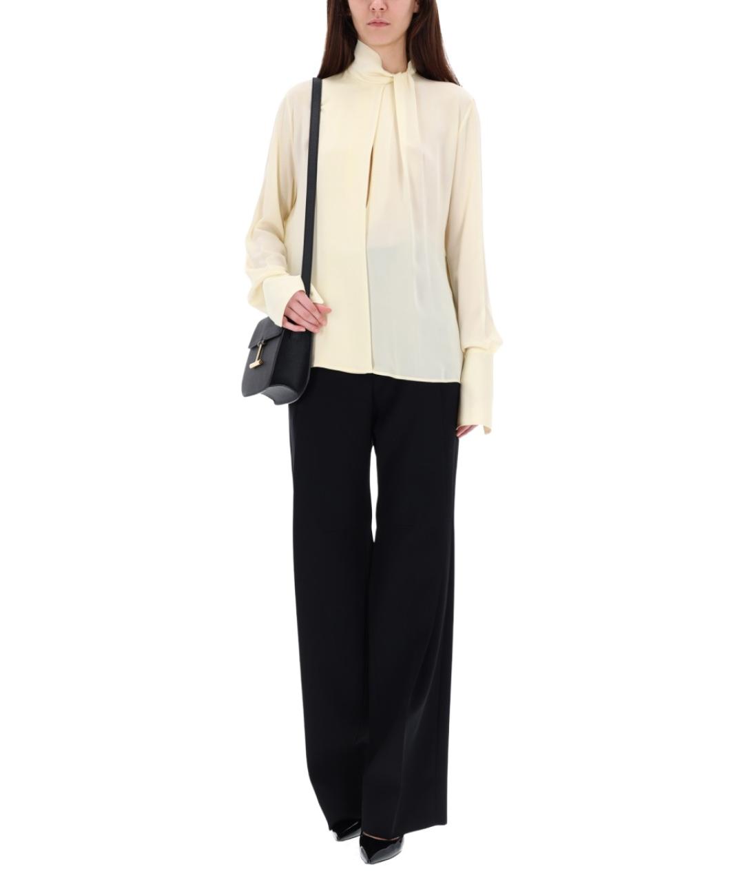 TOM FORD Бежевая шелковая блузы, фото 3