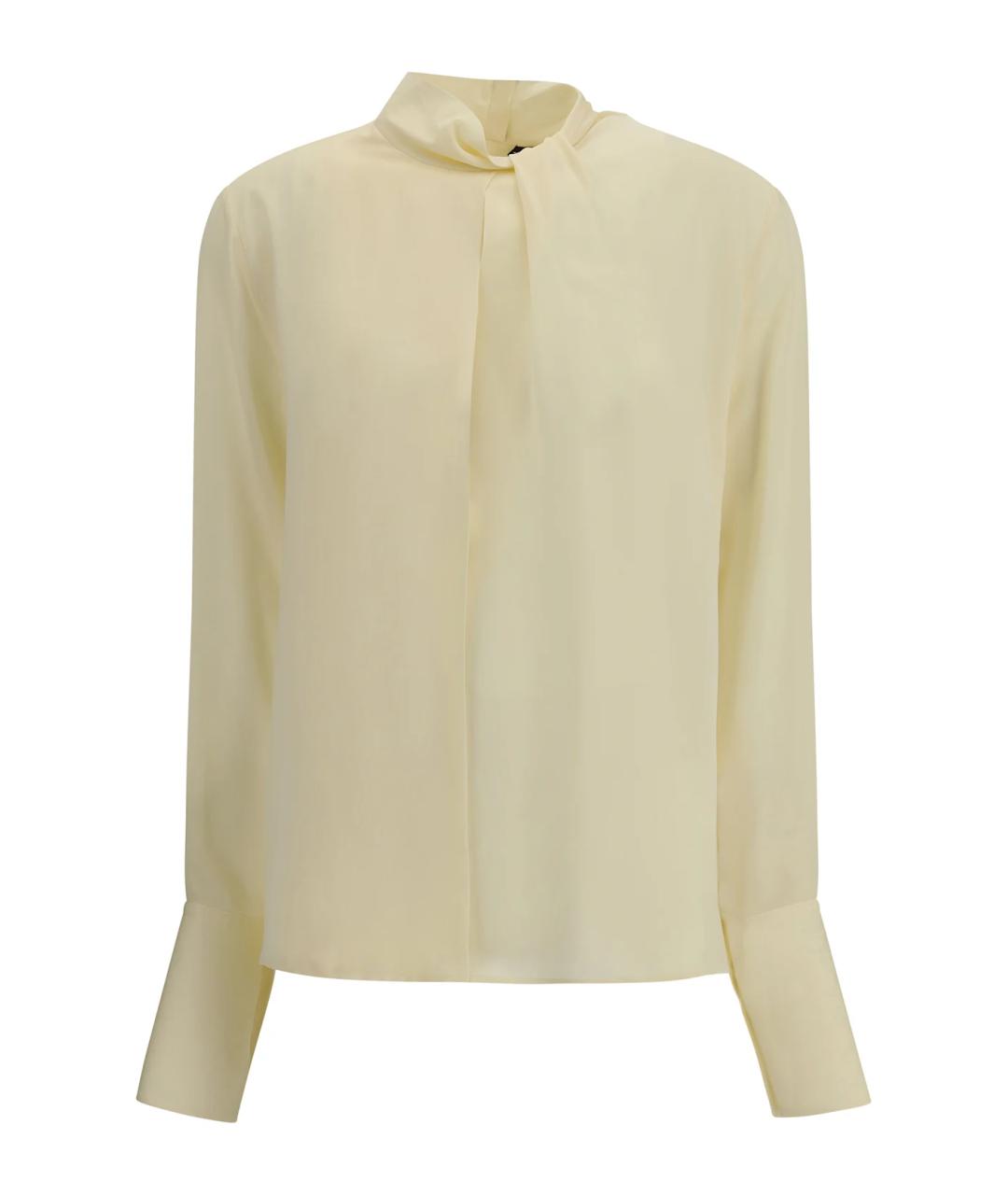 TOM FORD Бежевая шелковая блузы, фото 1