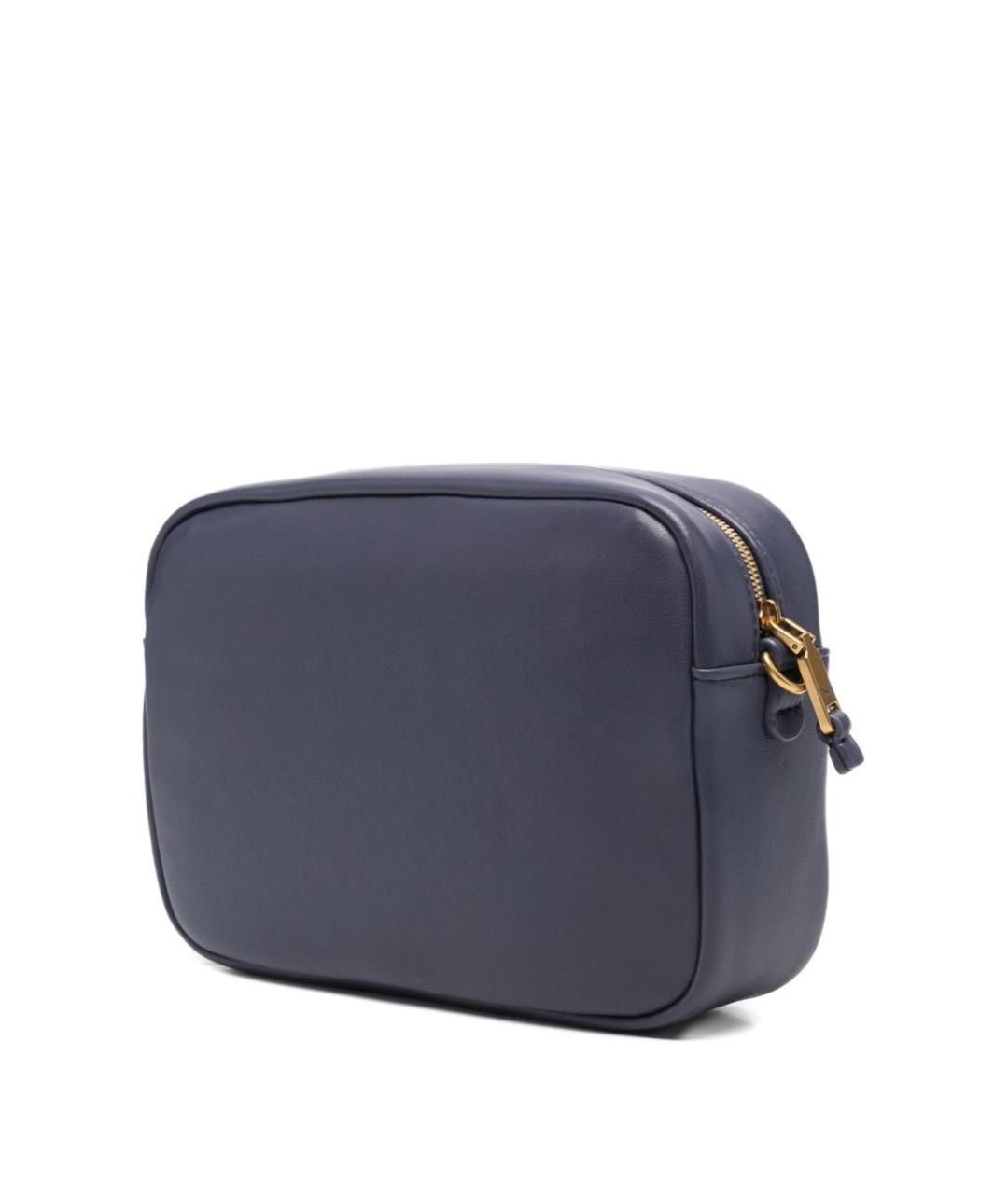 EMPORIO ARMANI Фиолетовая кожаная сумка через плечо, фото 3