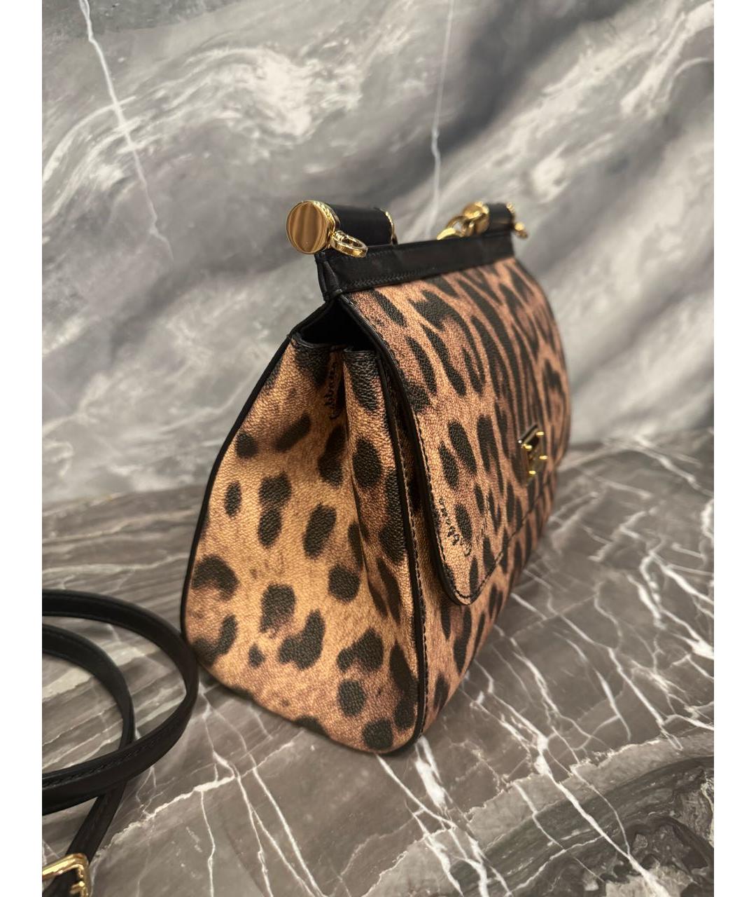DOLCE&GABBANA Коричневая сумка с короткими ручками, фото 2