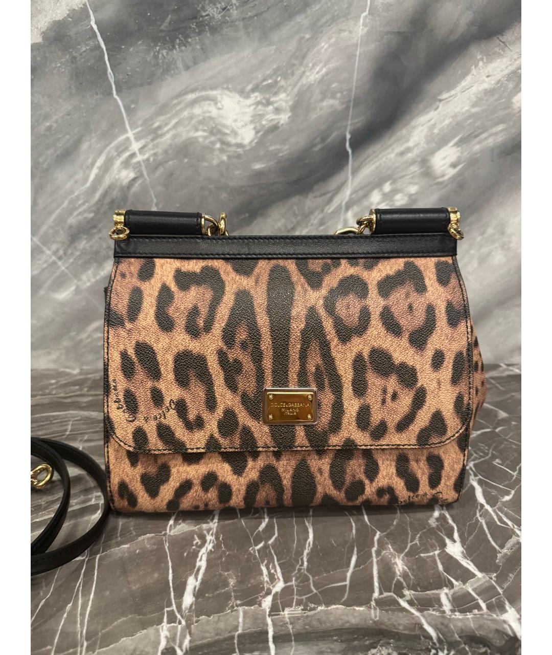 DOLCE&GABBANA Коричневая сумка с короткими ручками, фото 7