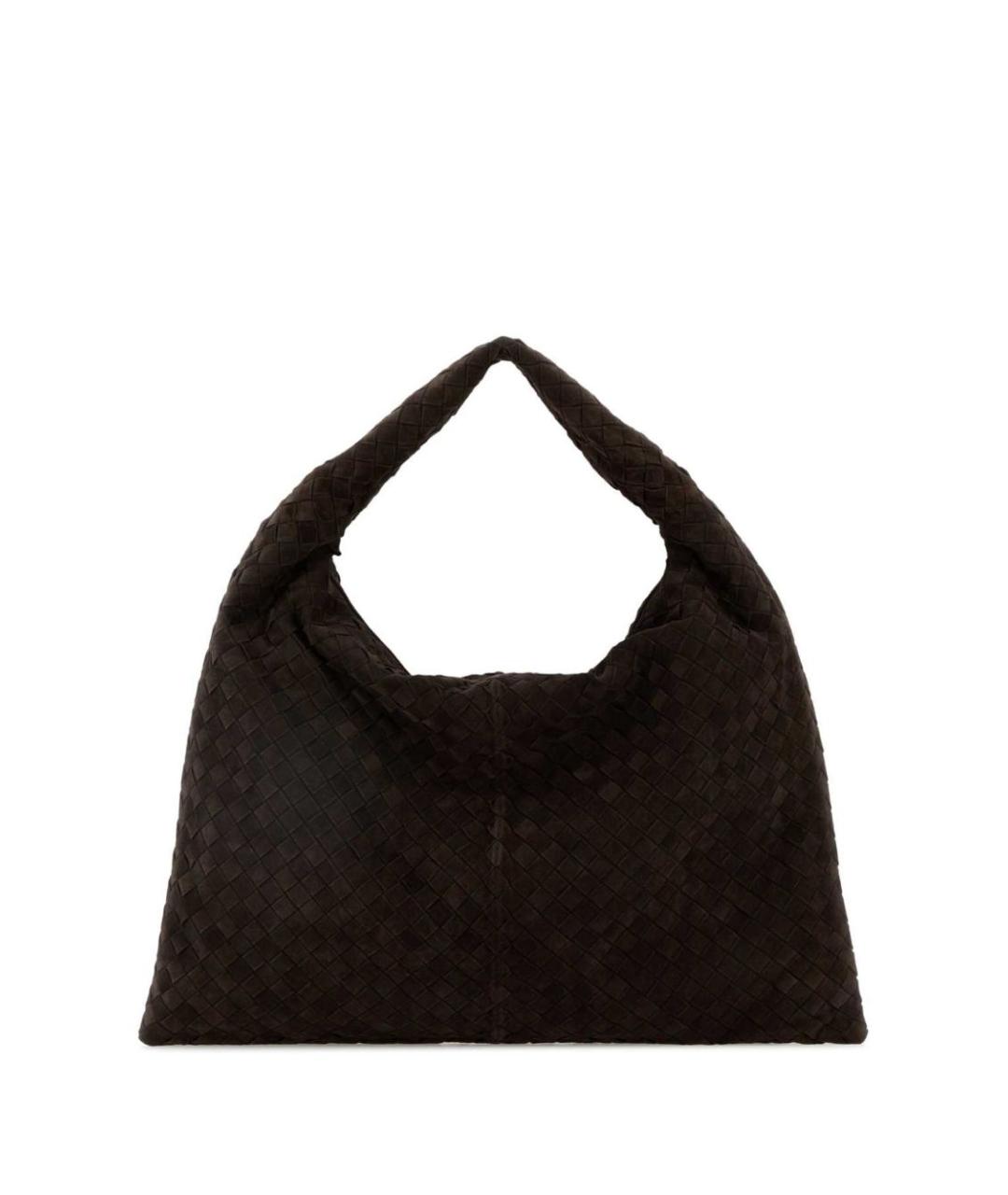 BOTTEGA VENETA Коричневая кожаная сумка через плечо, фото 2