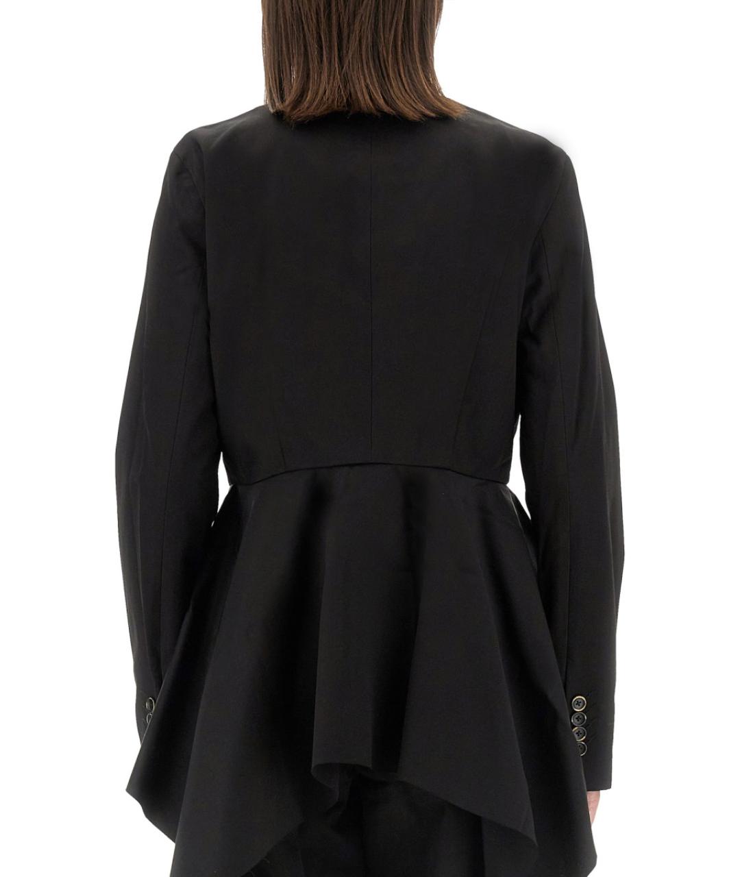 UMA WANG Черная вискозная рубашка, фото 3