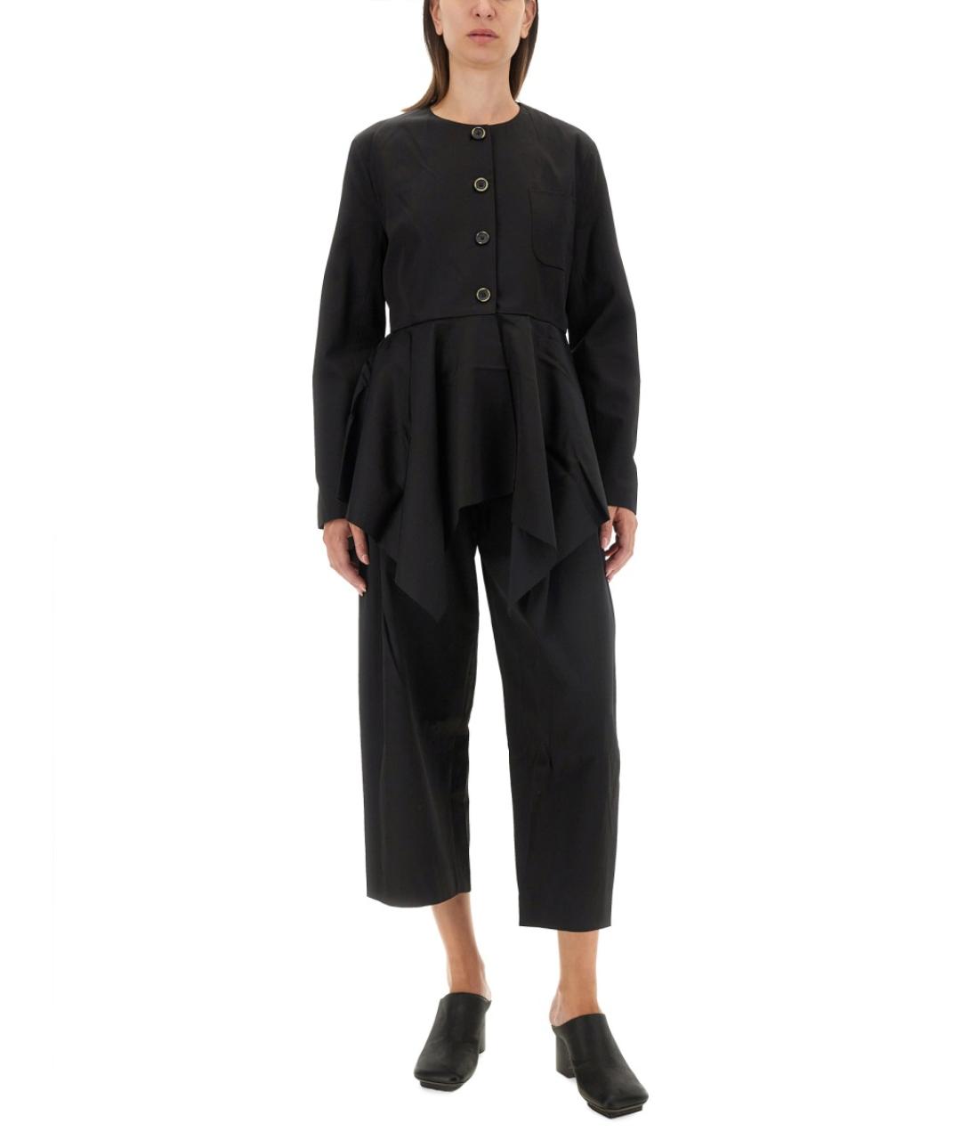 UMA WANG Черная вискозная рубашка, фото 2