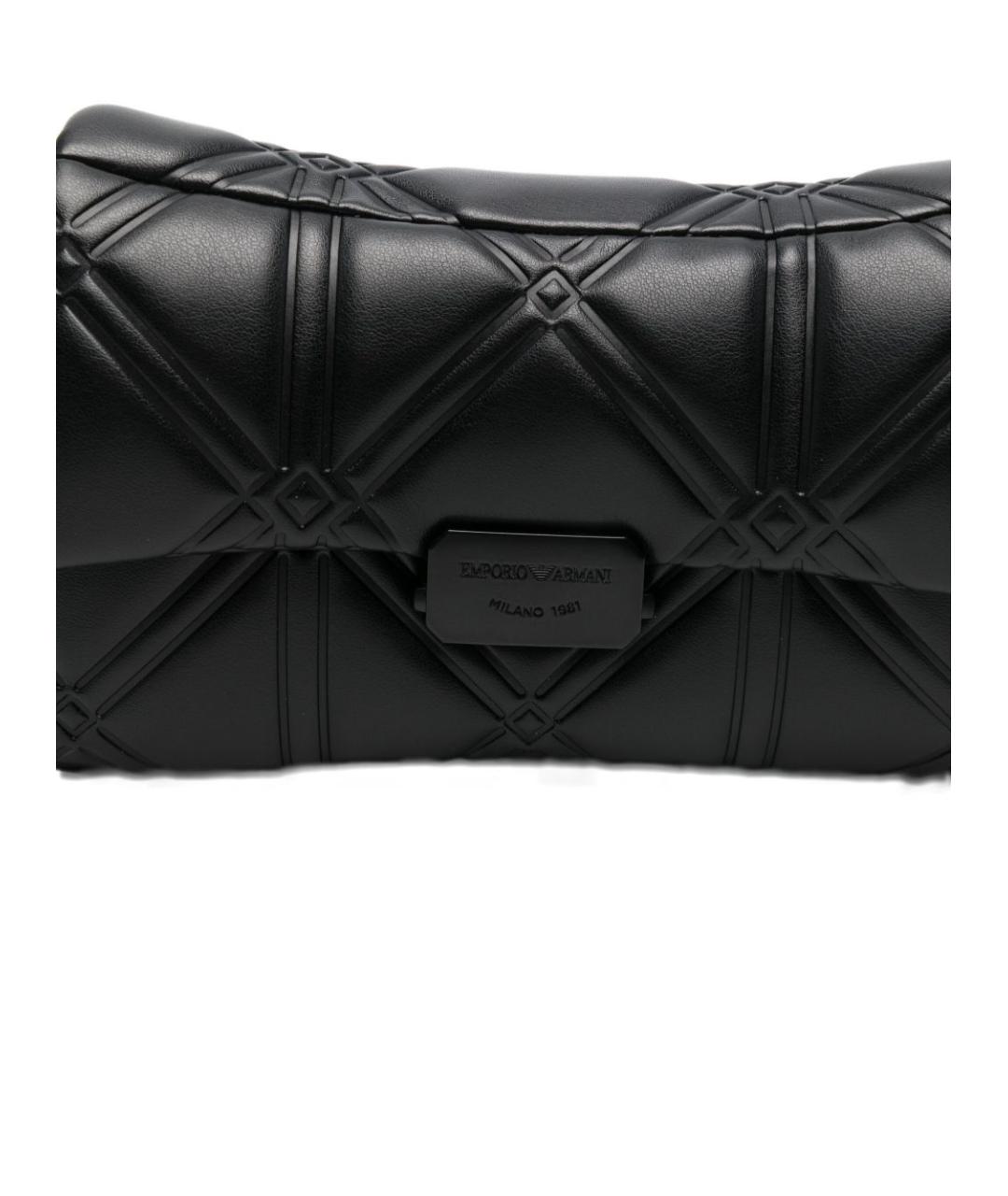 EMPORIO ARMANI Черная синтетическая сумка через плечо, фото 3