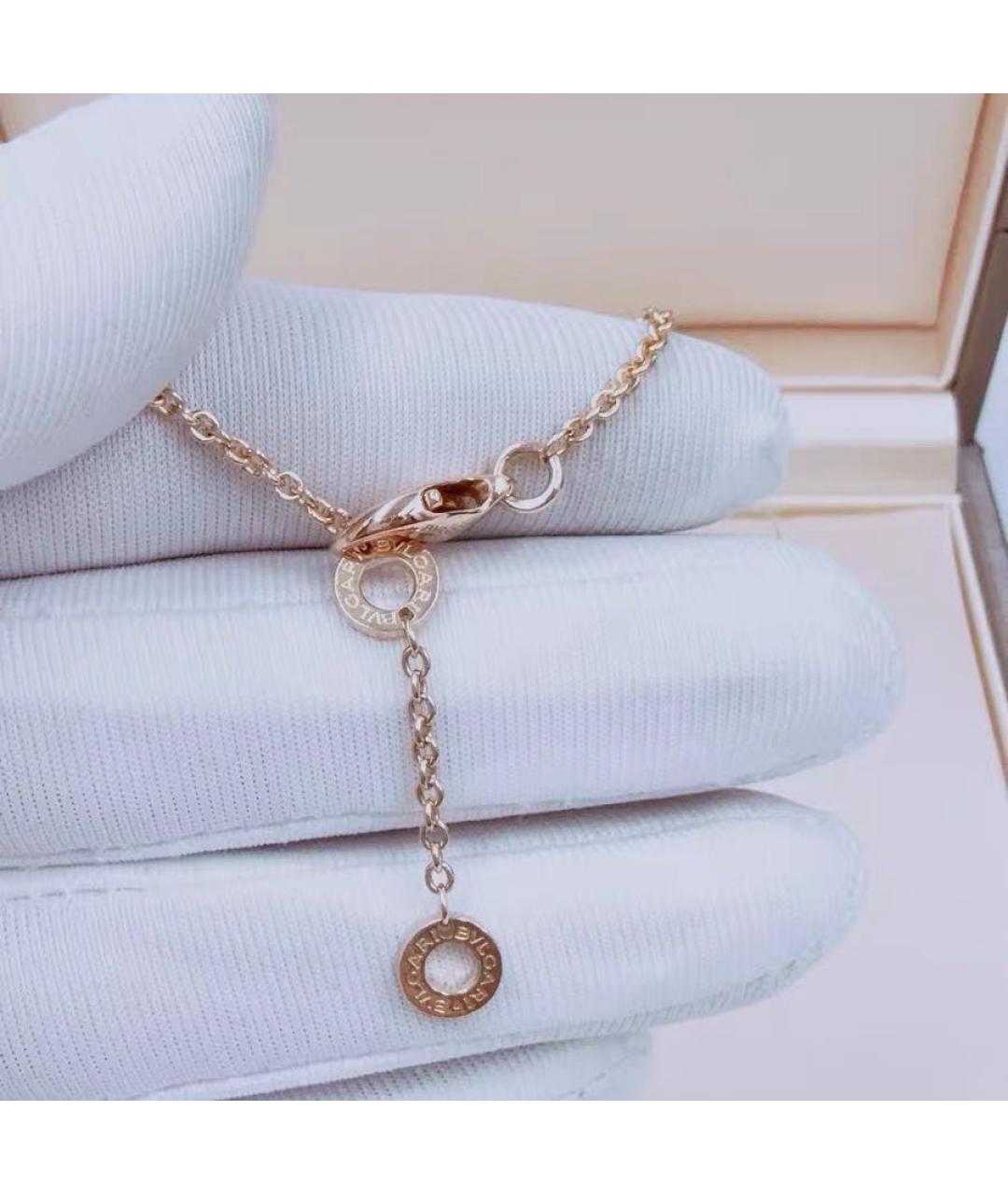 BVLGARI Белый браслет из розового золота, фото 5
