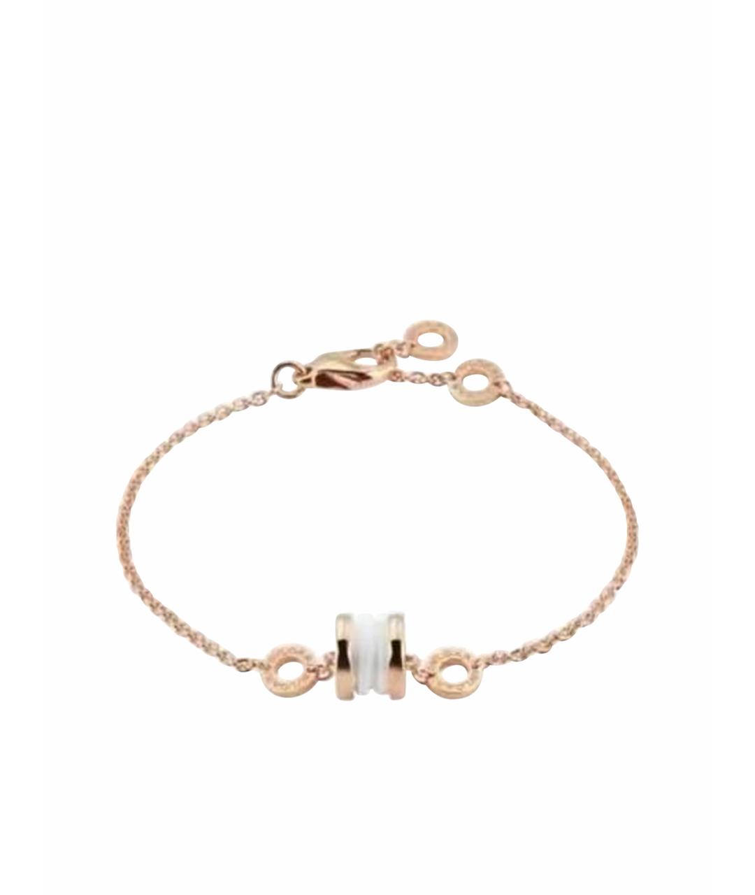 BVLGARI Белый браслет из розового золота, фото 1