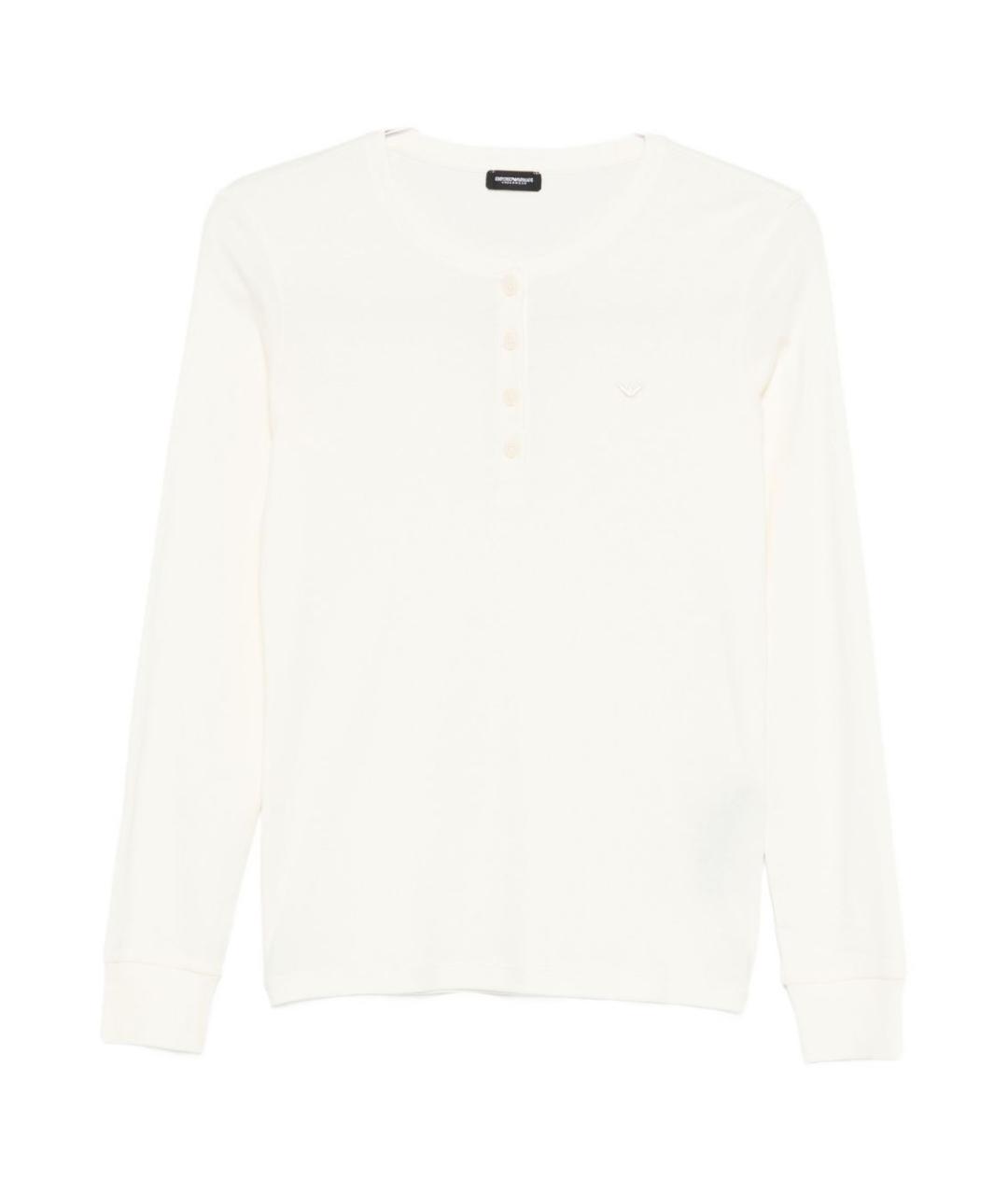 EMPORIO ARMANI Белая хлопковая пижама, фото 1