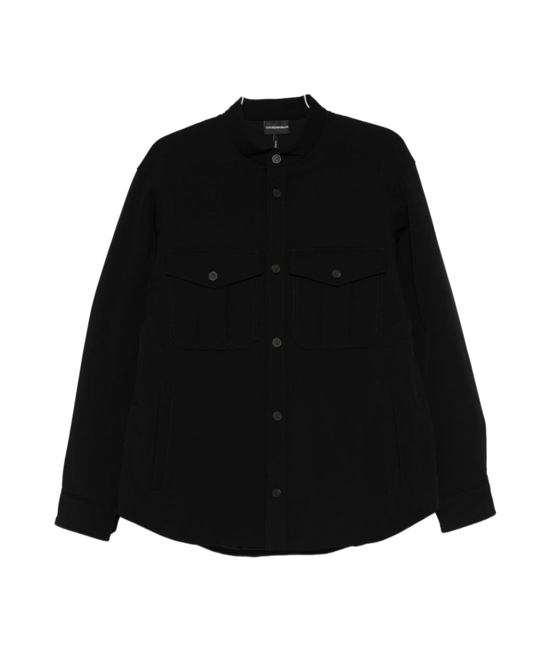 EMPORIO ARMANI Черная кэжуал рубашка, фото 1