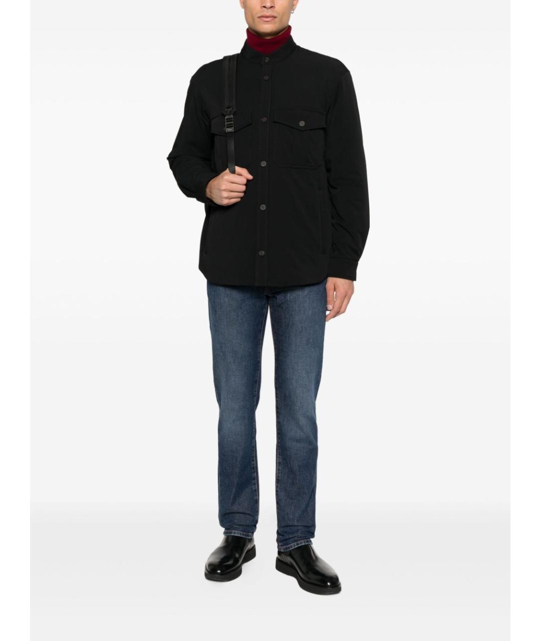 EMPORIO ARMANI Черная кэжуал рубашка, фото 2