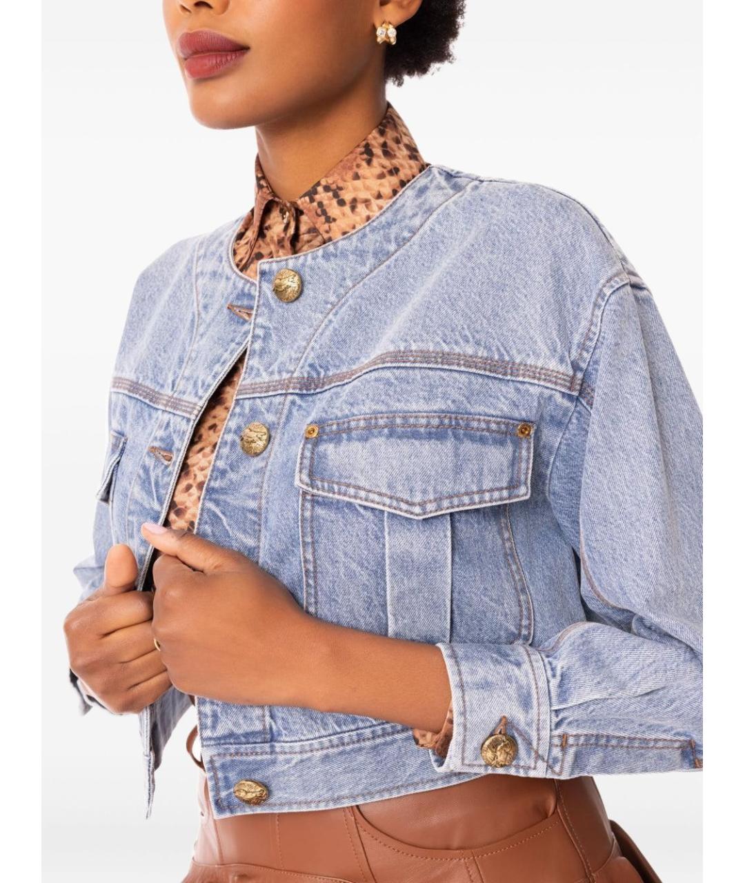 ZIMMERMANN Голубая хлопковая куртка, фото 2