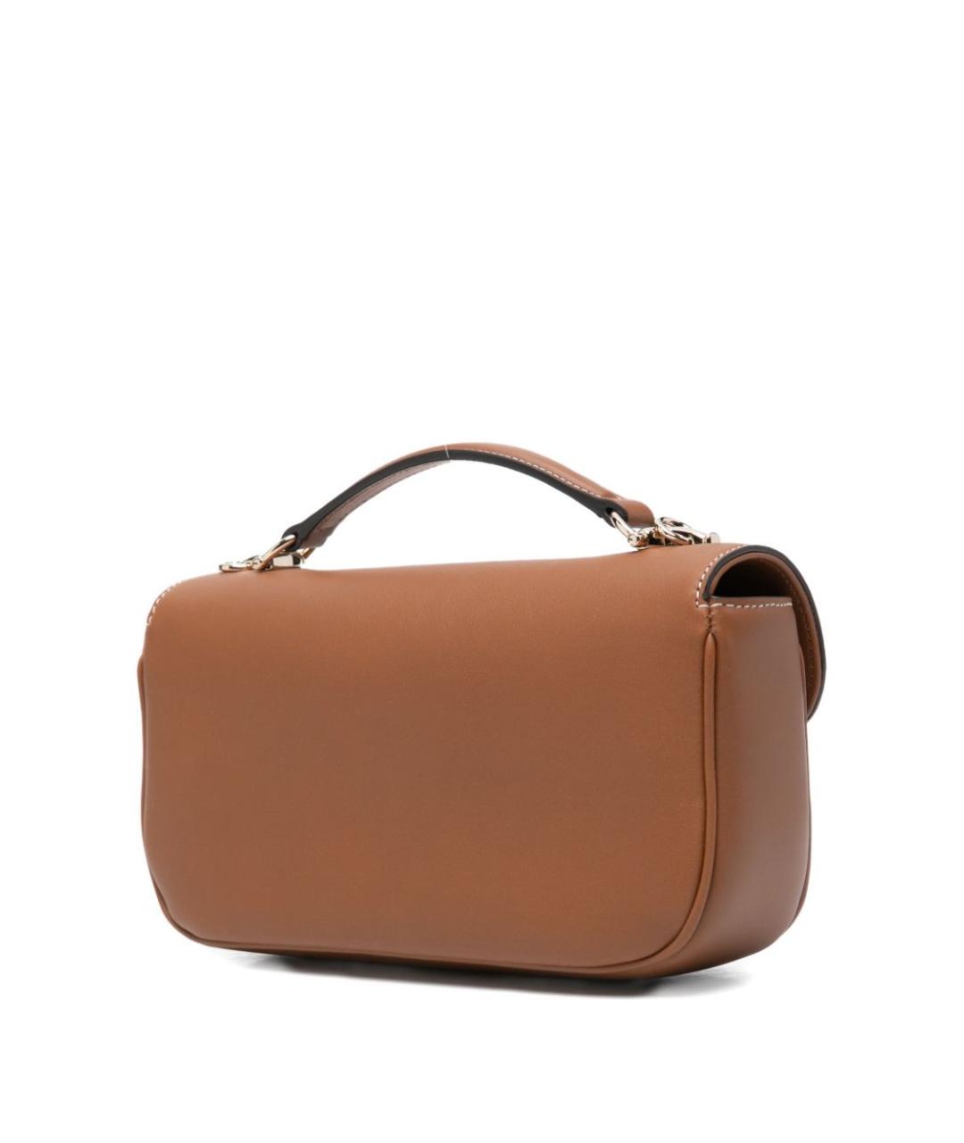 GUCCI Коричневая кожаная сумка с короткими ручками, фото 3