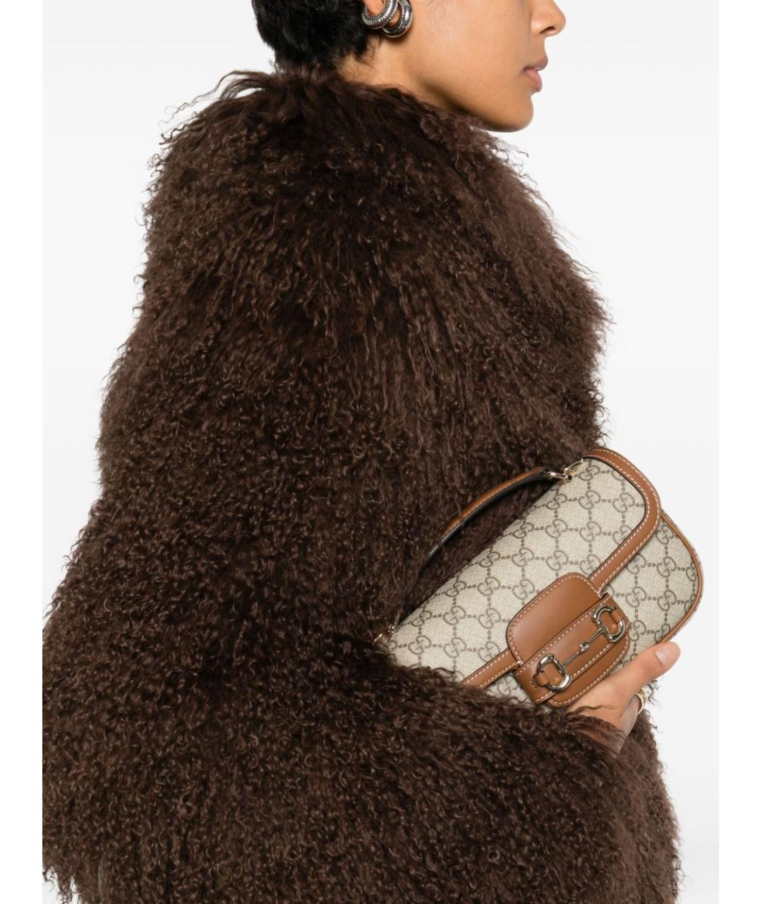 GUCCI Мульти тканевая сумка с короткими ручками, фото 4