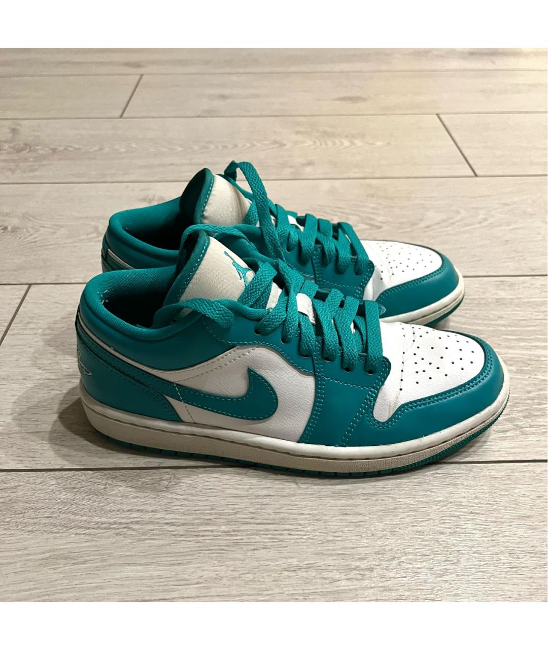 NIKE Бирюзовые кожаные кеды, фото 6