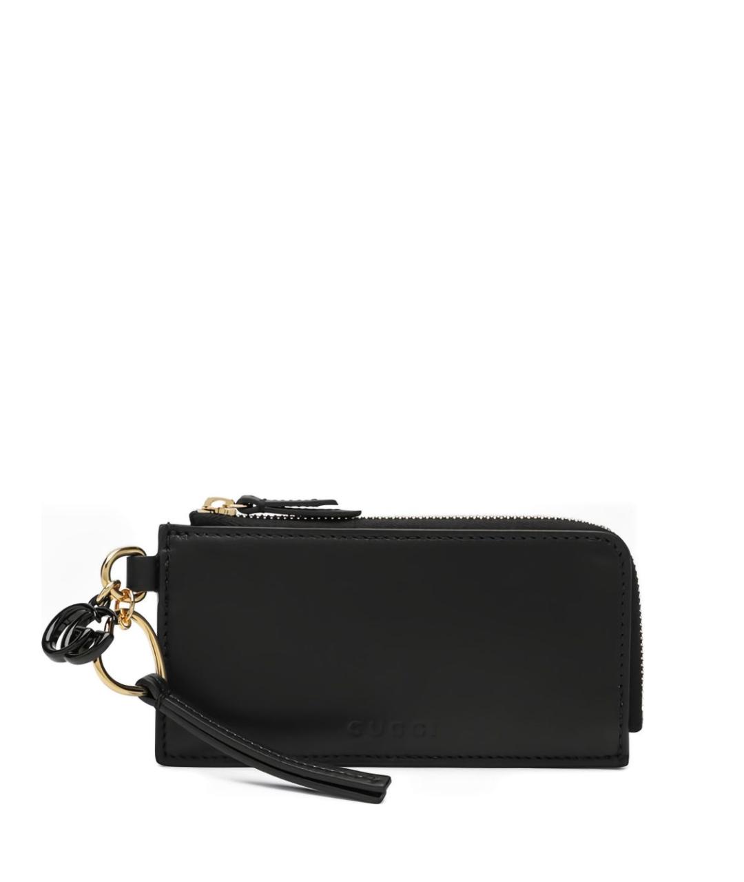 GUCCI Черный кожаный кошелек, фото 1